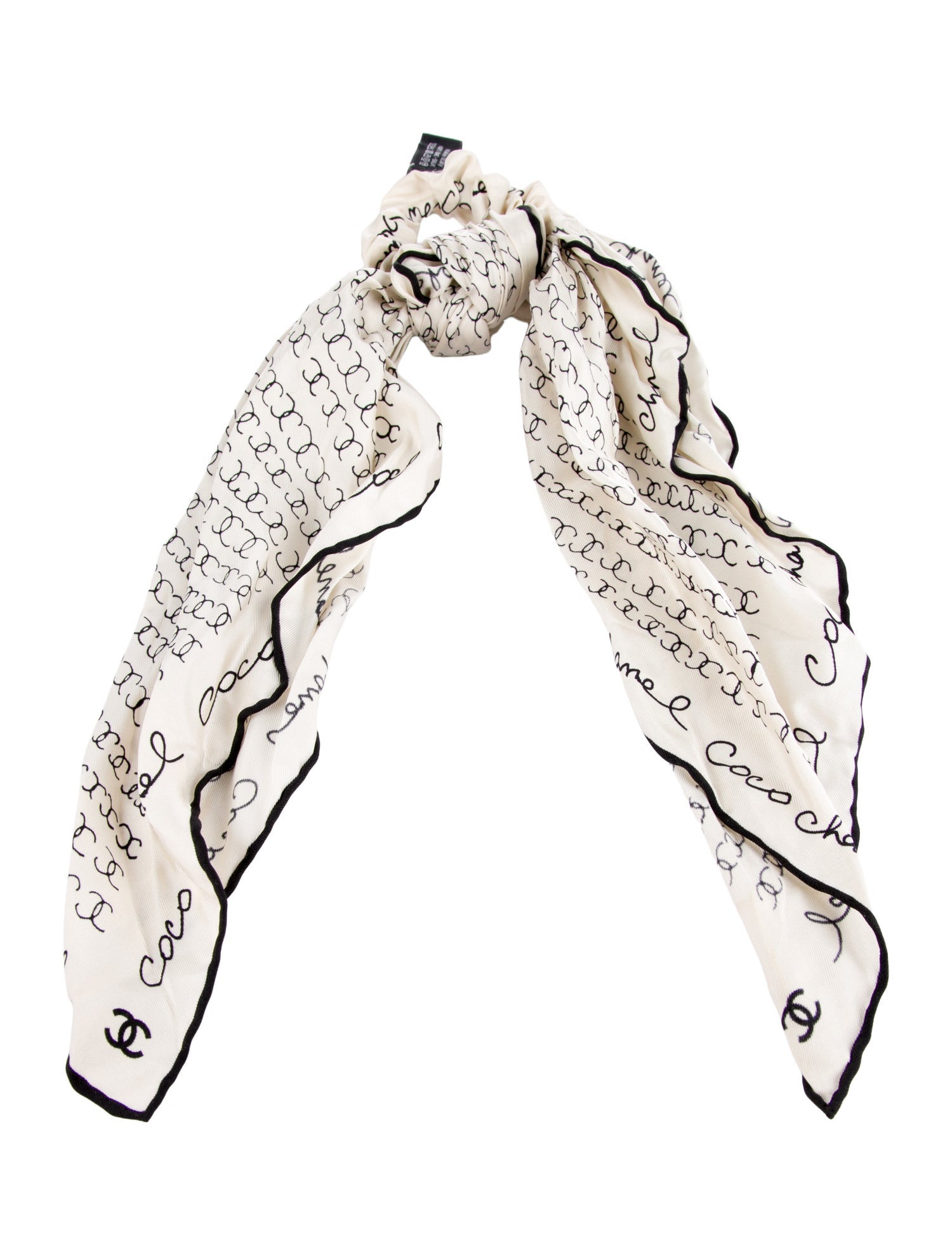 Chanel 2022 Silk Scrunchie Scarf