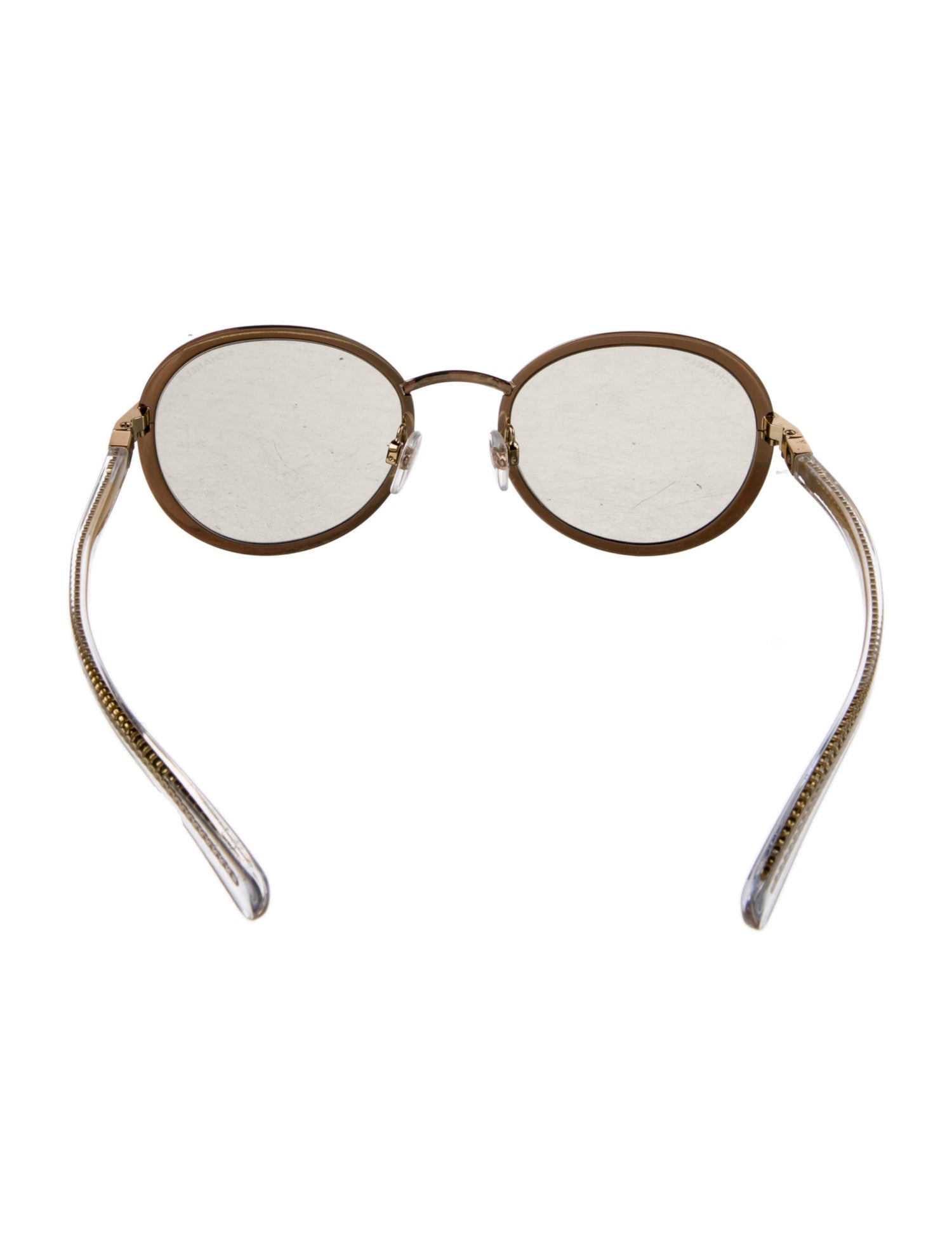 Chanel Interlocking CC Logo Round Sunglasses