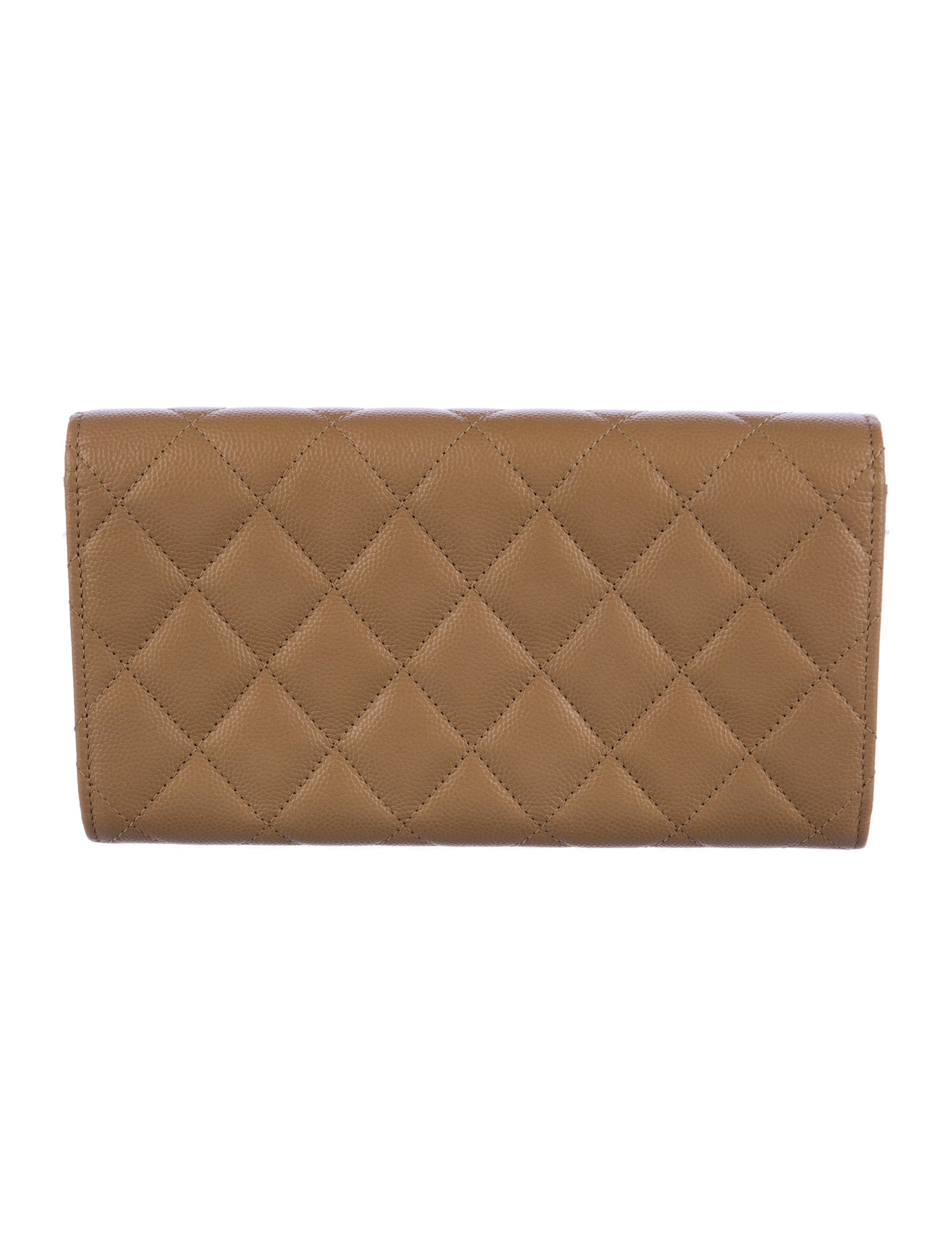 Chanel Interlocking CC Logo Leather Continental Wallet