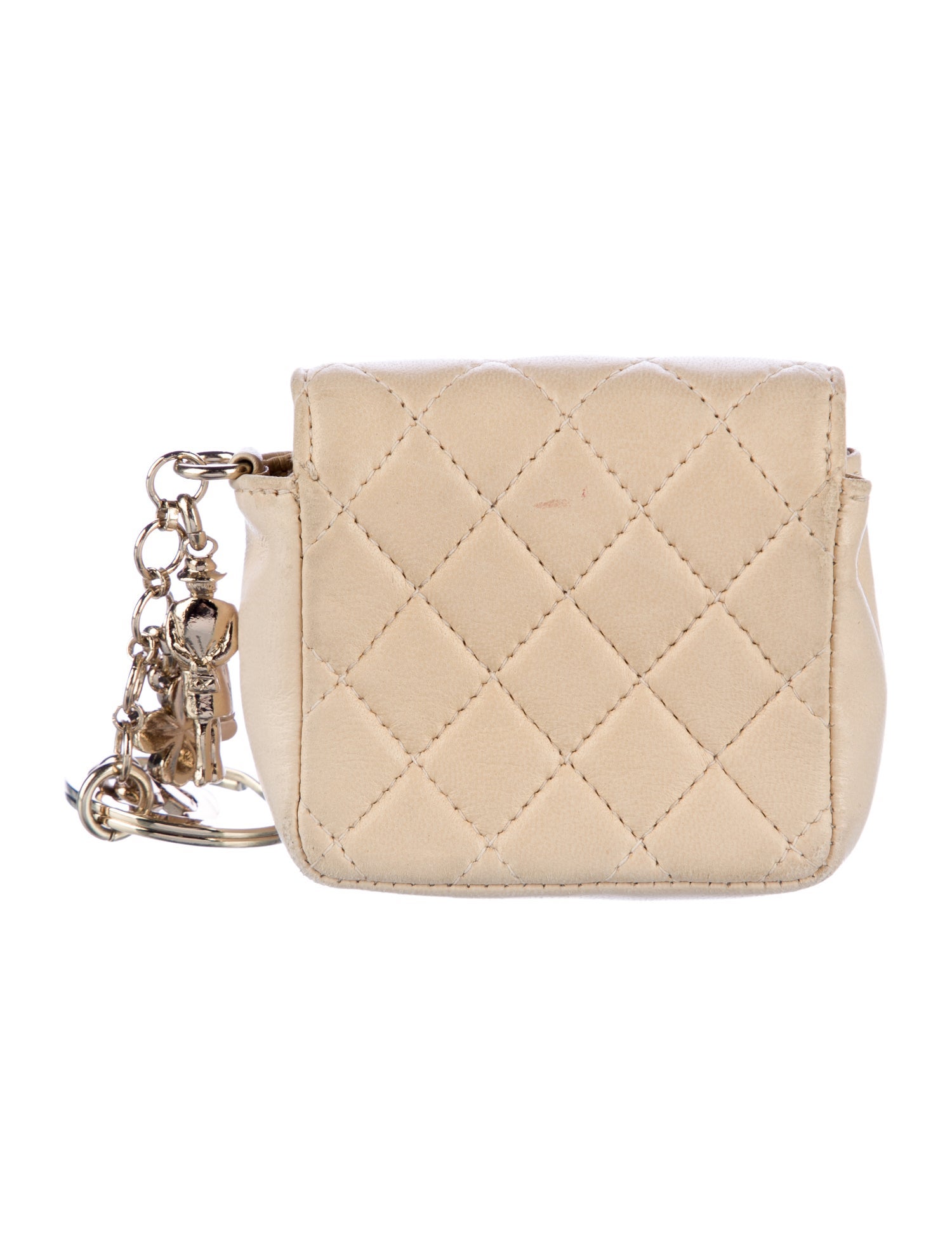 Chanel Mini Flap Key Ring Bag Charm