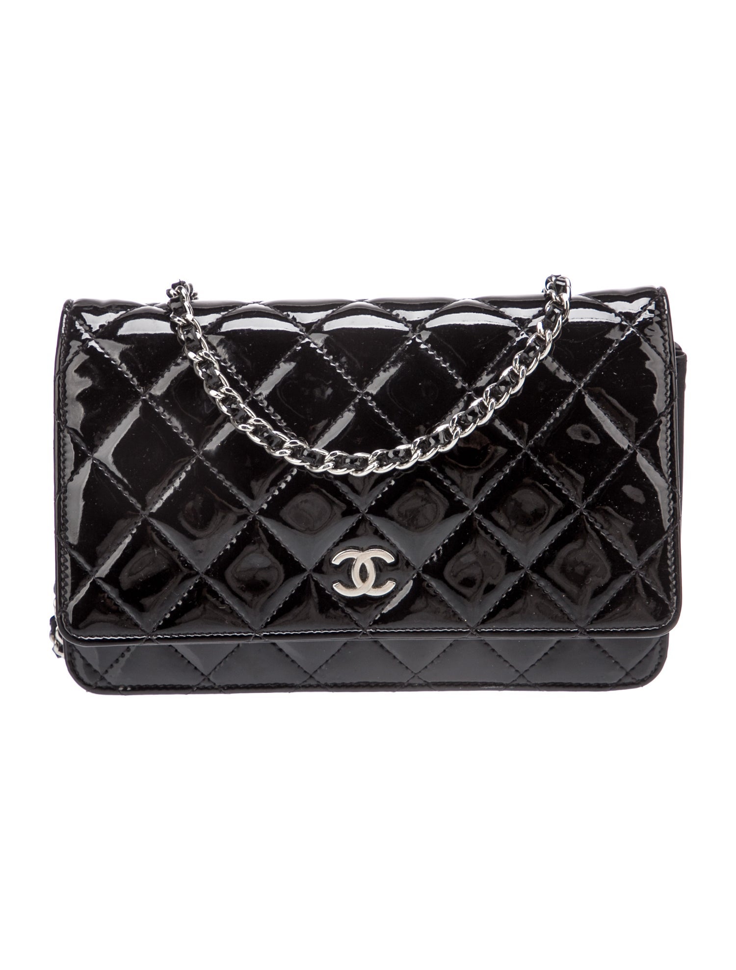Chanel Classic Patent Wallet On Chain