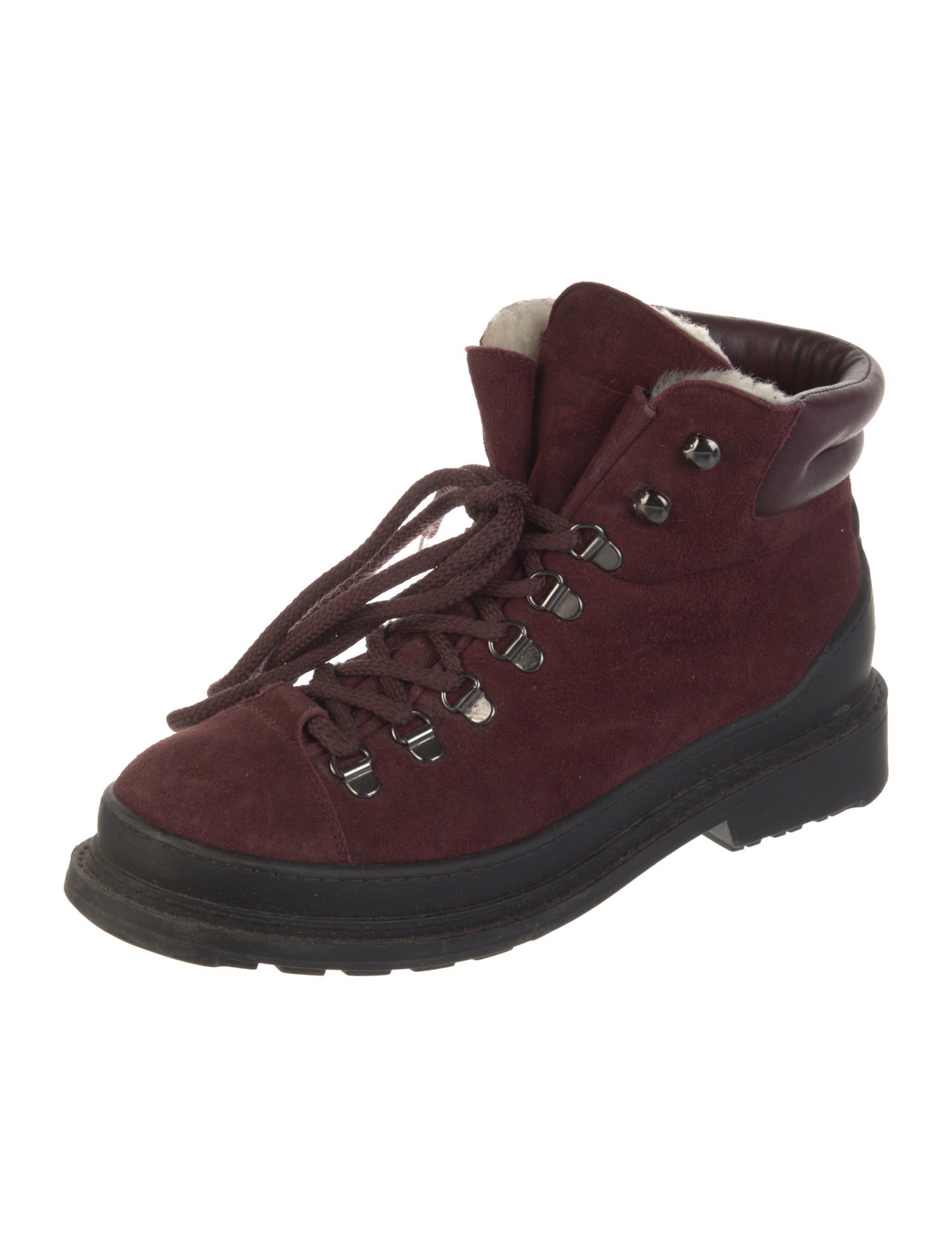 Chanel Interlocking CC Logo Suede Boots