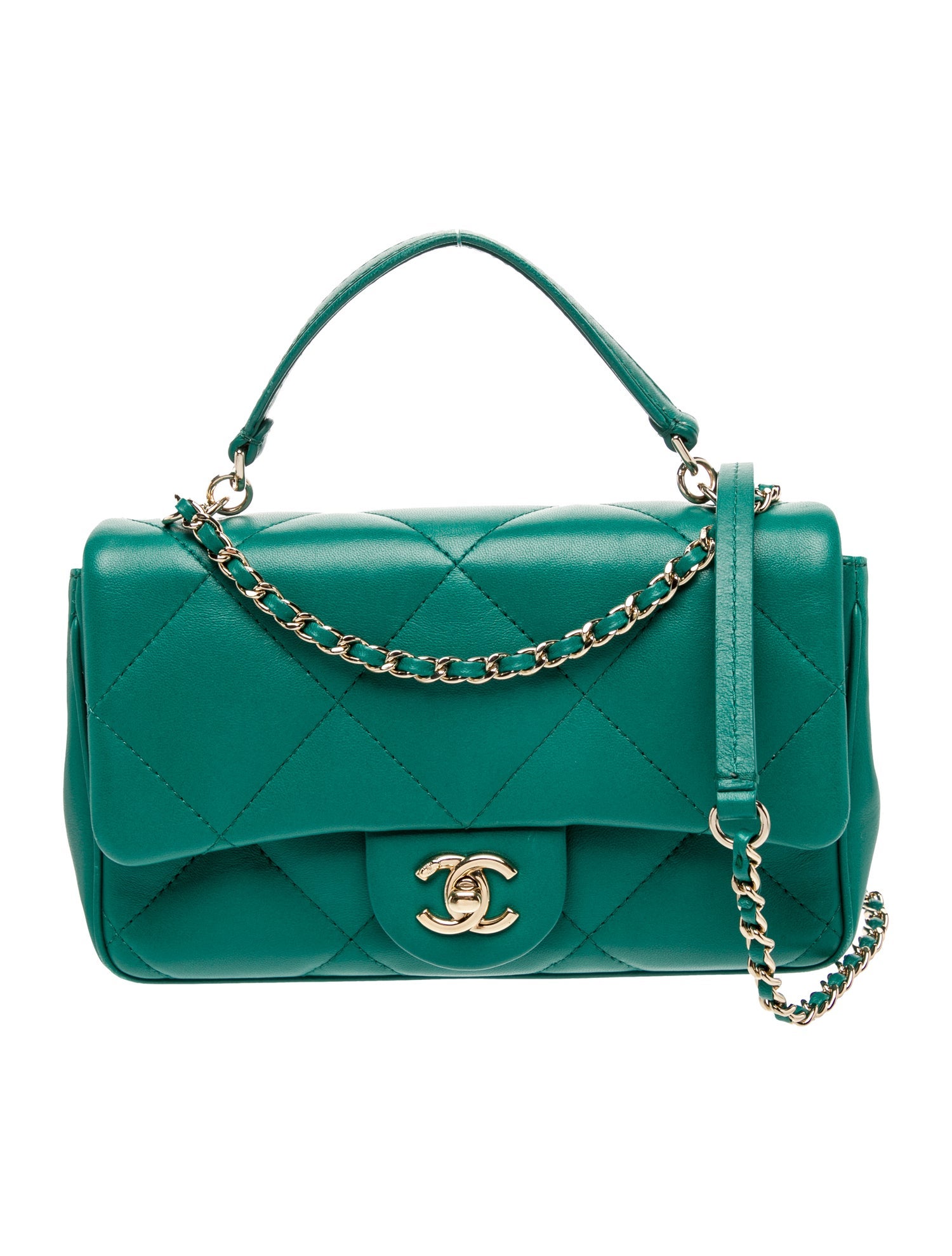 Chanel Rectangular Top Handle Flap Bag
