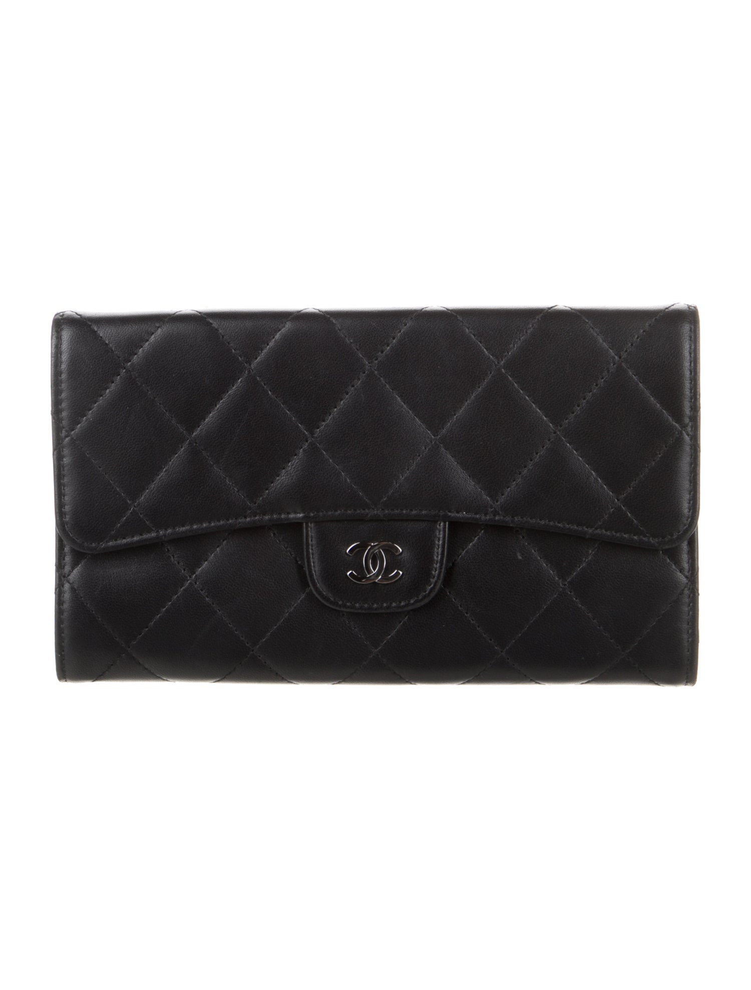 Chanel 2005-2006 Interlocking CC Logo Trifold Wallet