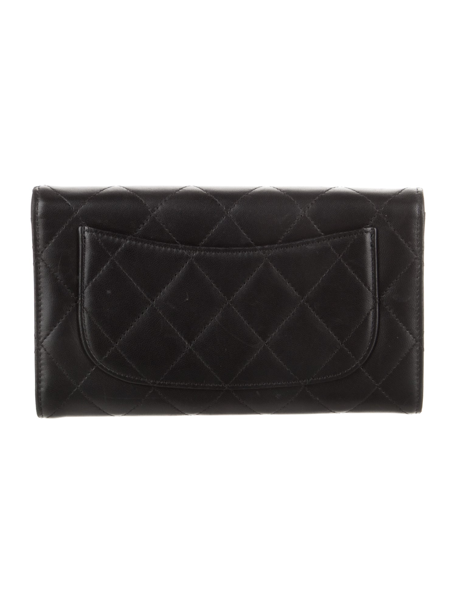 Chanel 2005-2006 Interlocking CC Logo Trifold Wallet