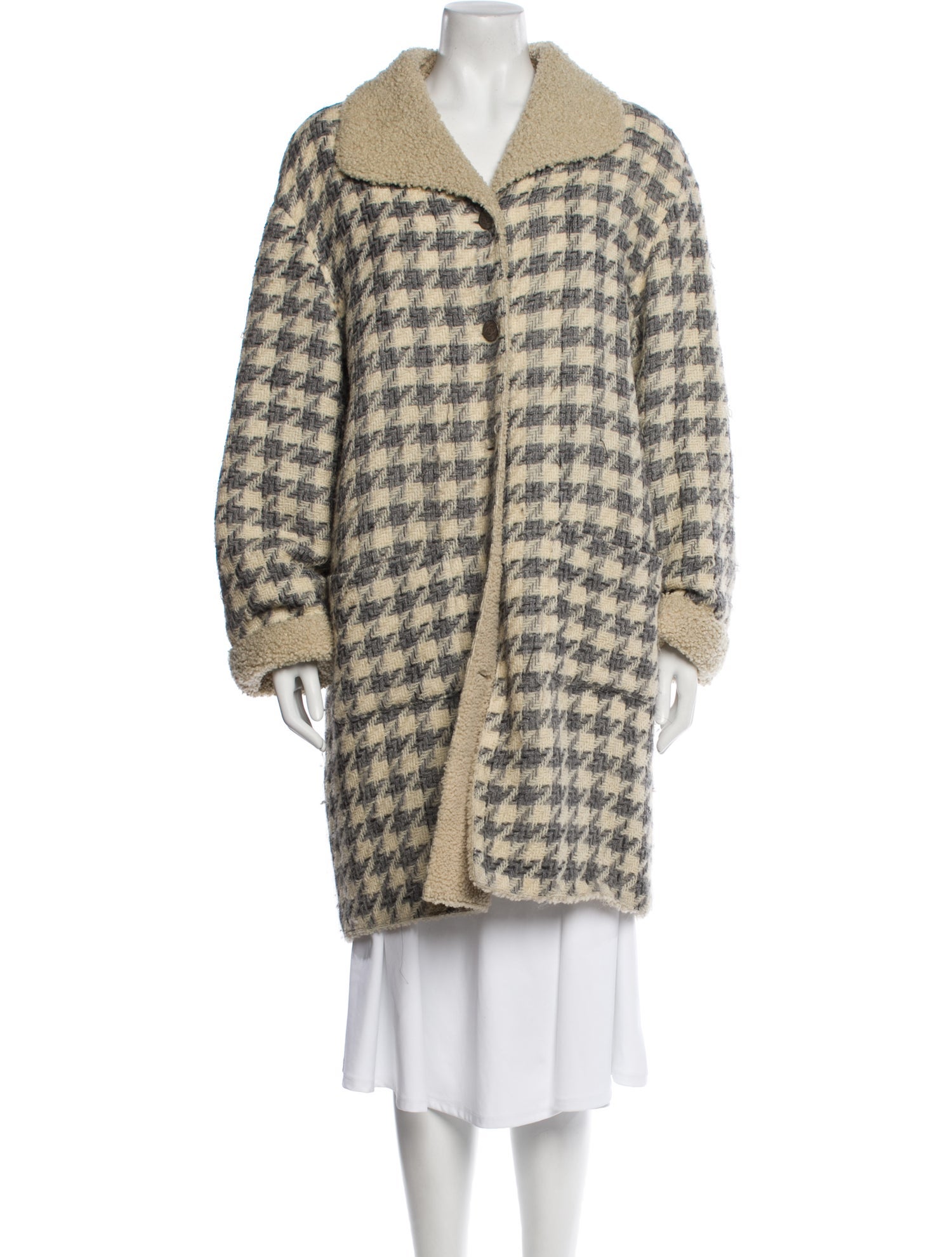 Chanel Vintage 1998 Faux Fur Coat