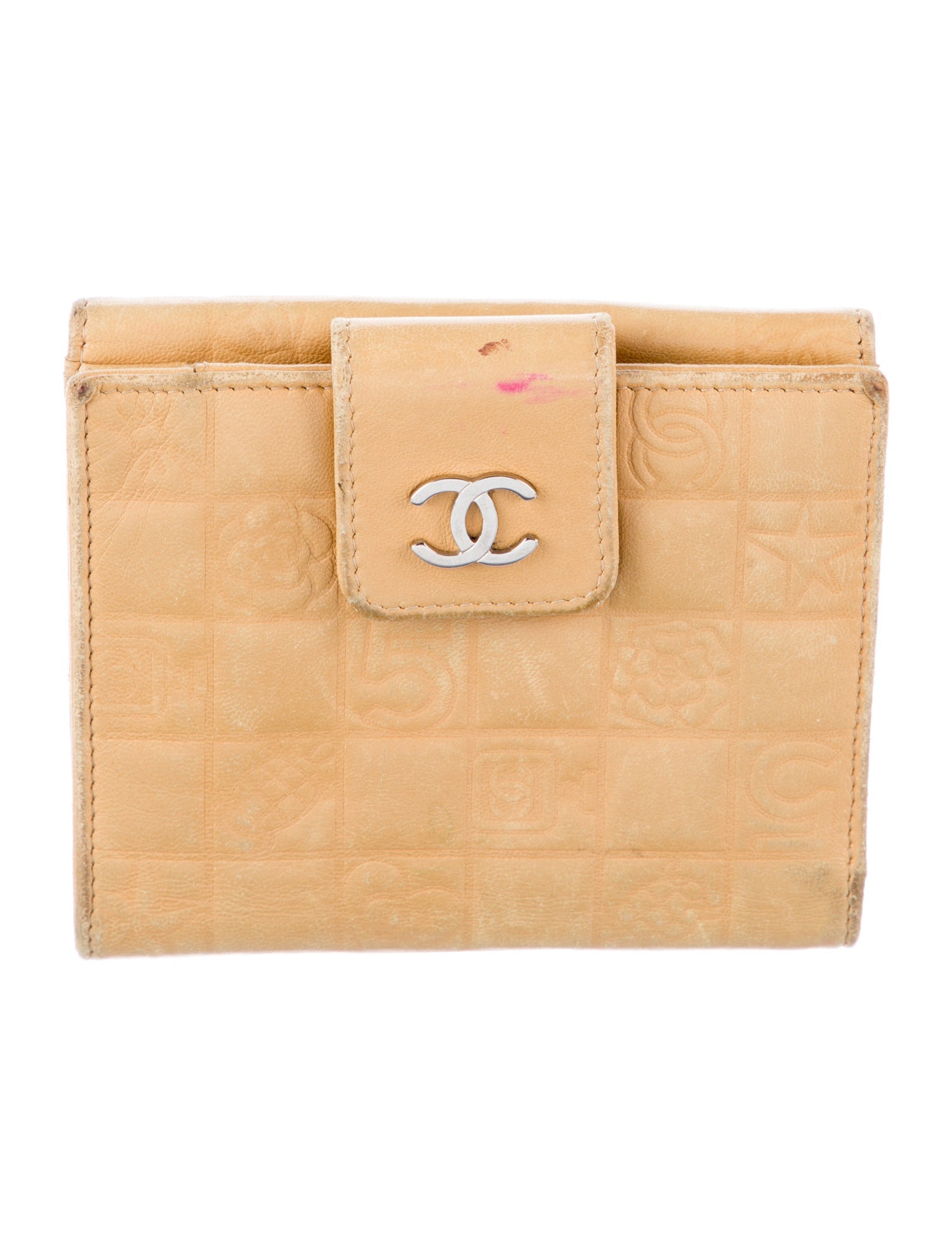 Chanel Vintage Interlocking CC Logo Compact Wallet
