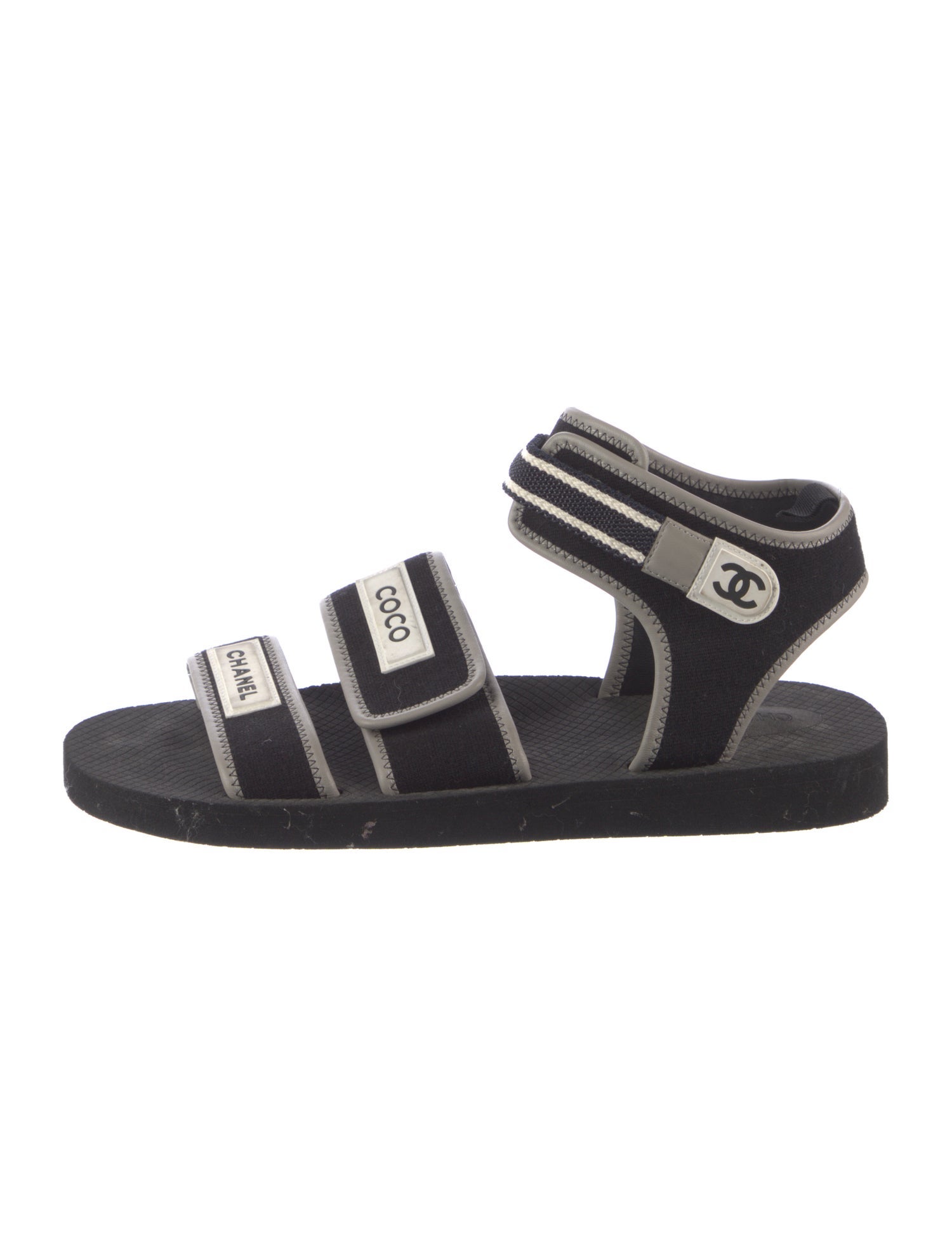 Chanel Interlocking CC Logo Sandals