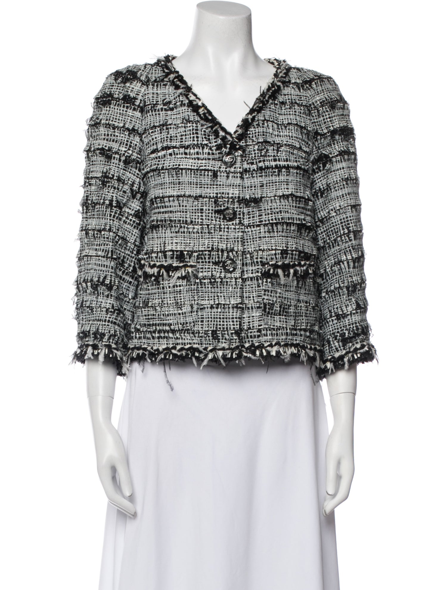 Chanel 2011 Tweed Pattern Evening Jacket