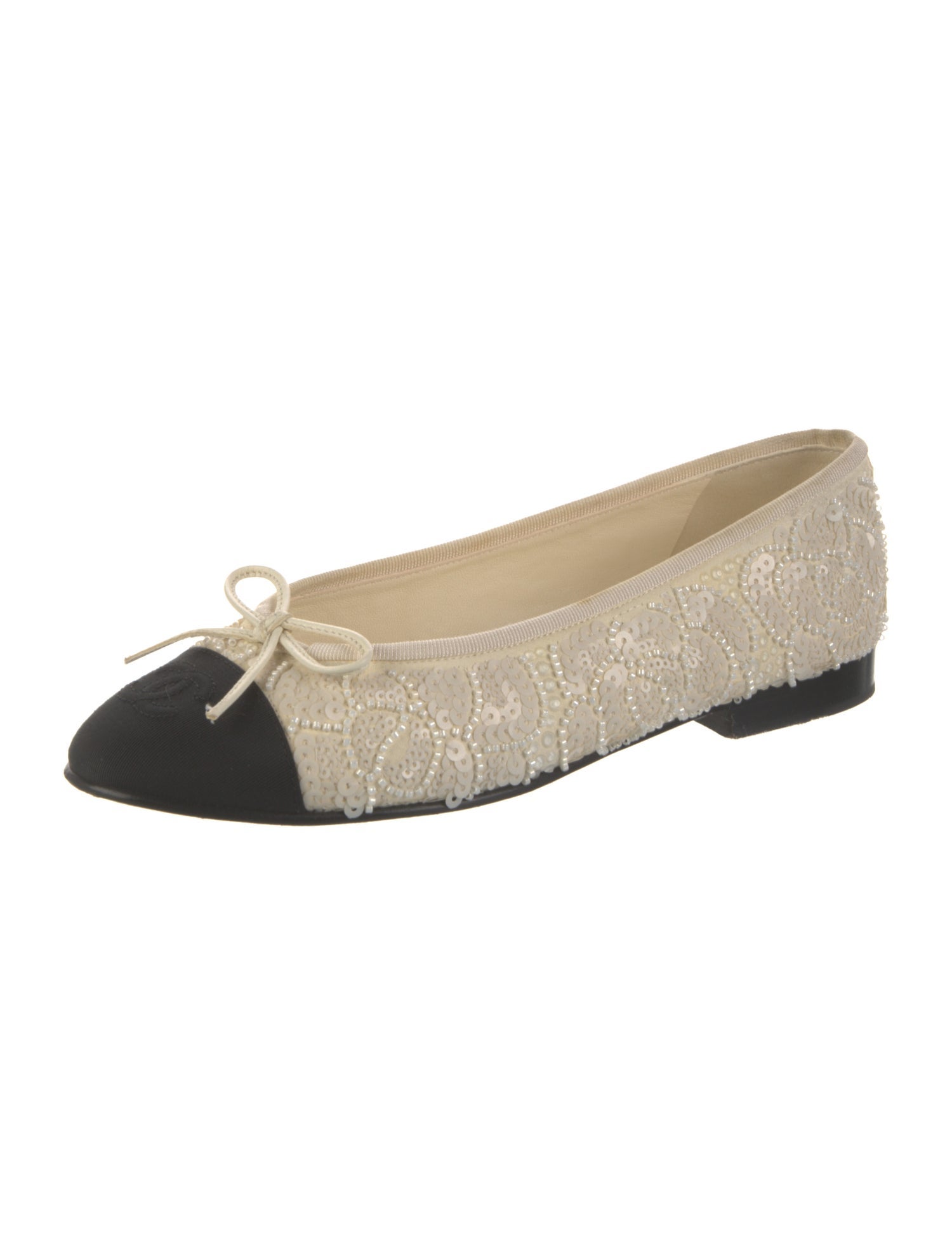 Chanel 2024 Interlocking CC Logo Ballet Flats