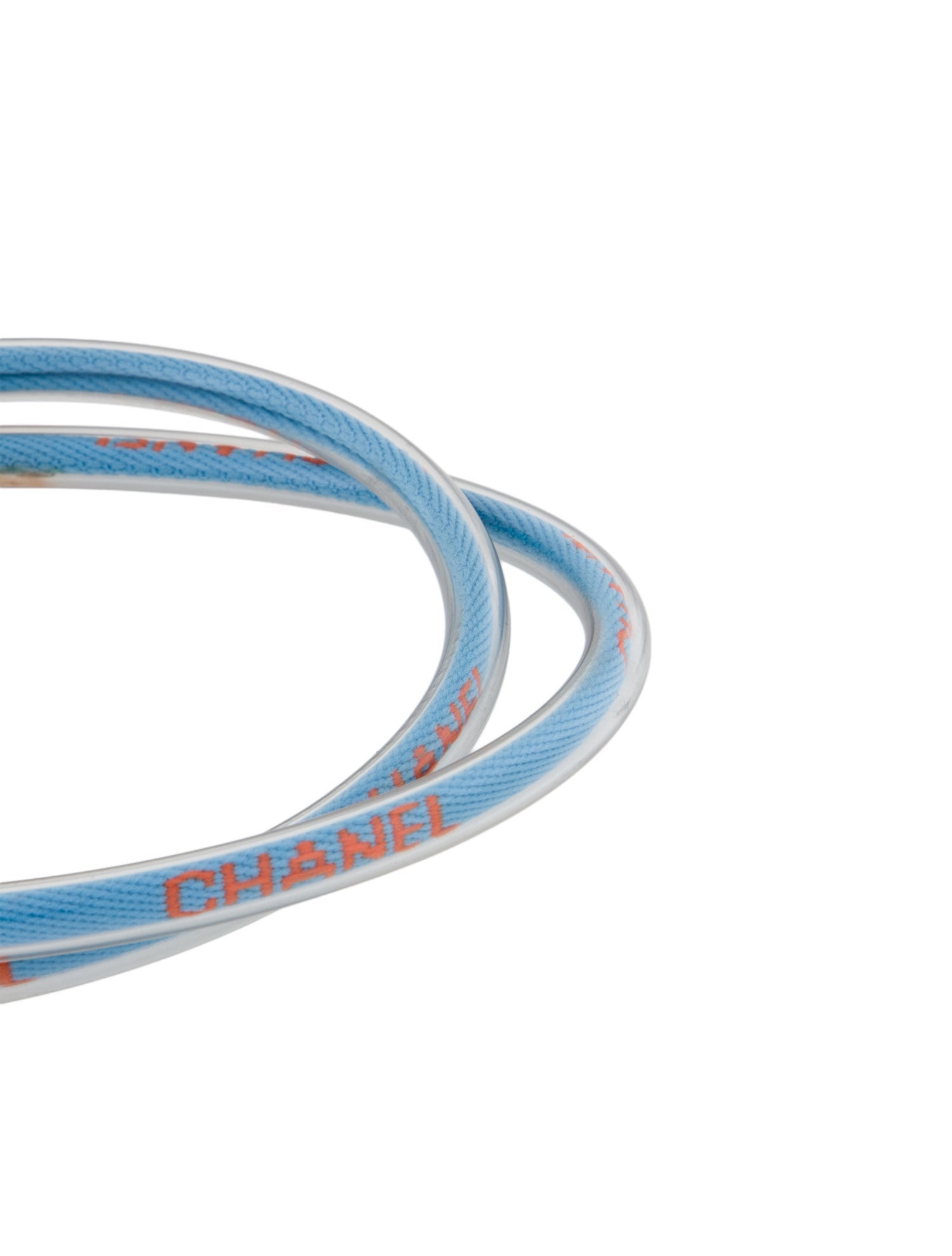 Chanel Vintage PVC Tube Choker Necklace