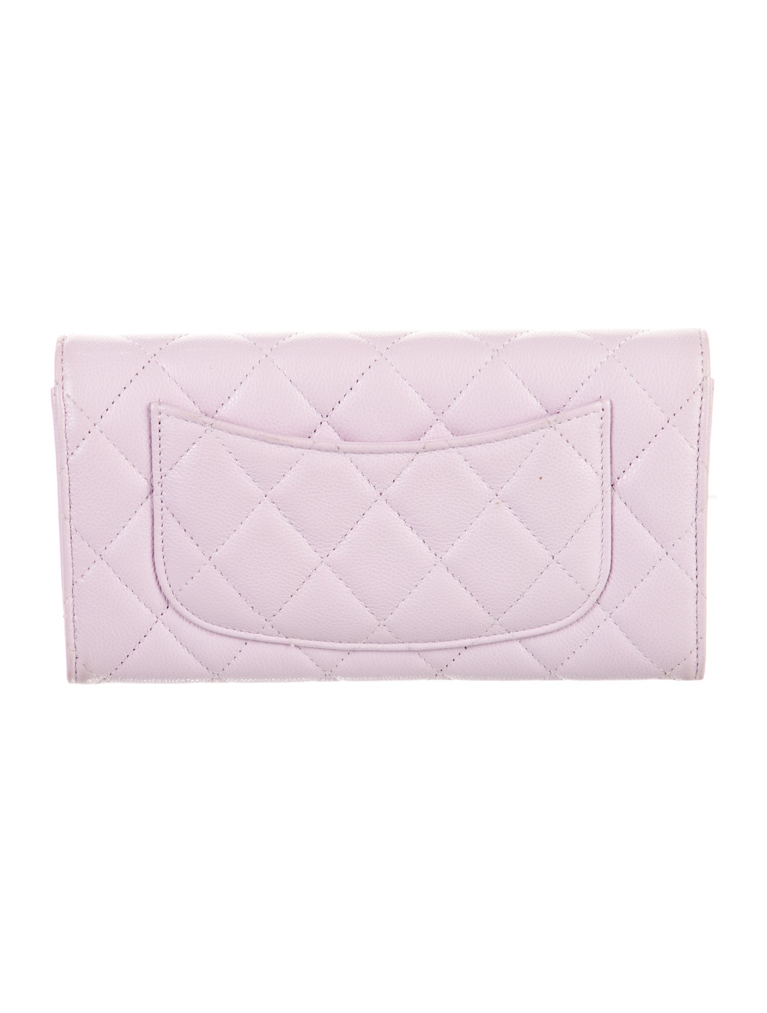 Chanel Continental Interlocking CC Logo Trifold Wallet