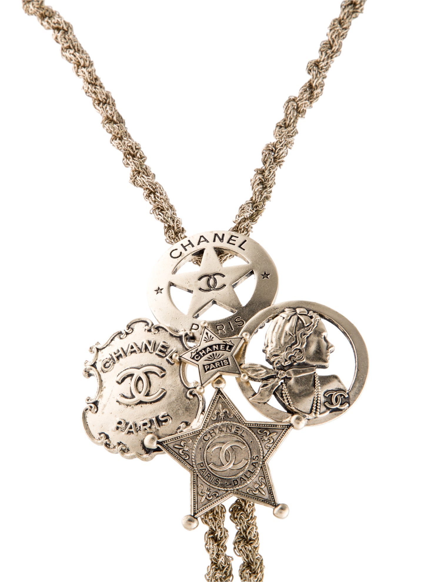 Chanel Paris-Dallas Sheriff Badge Lavalier Necklace
