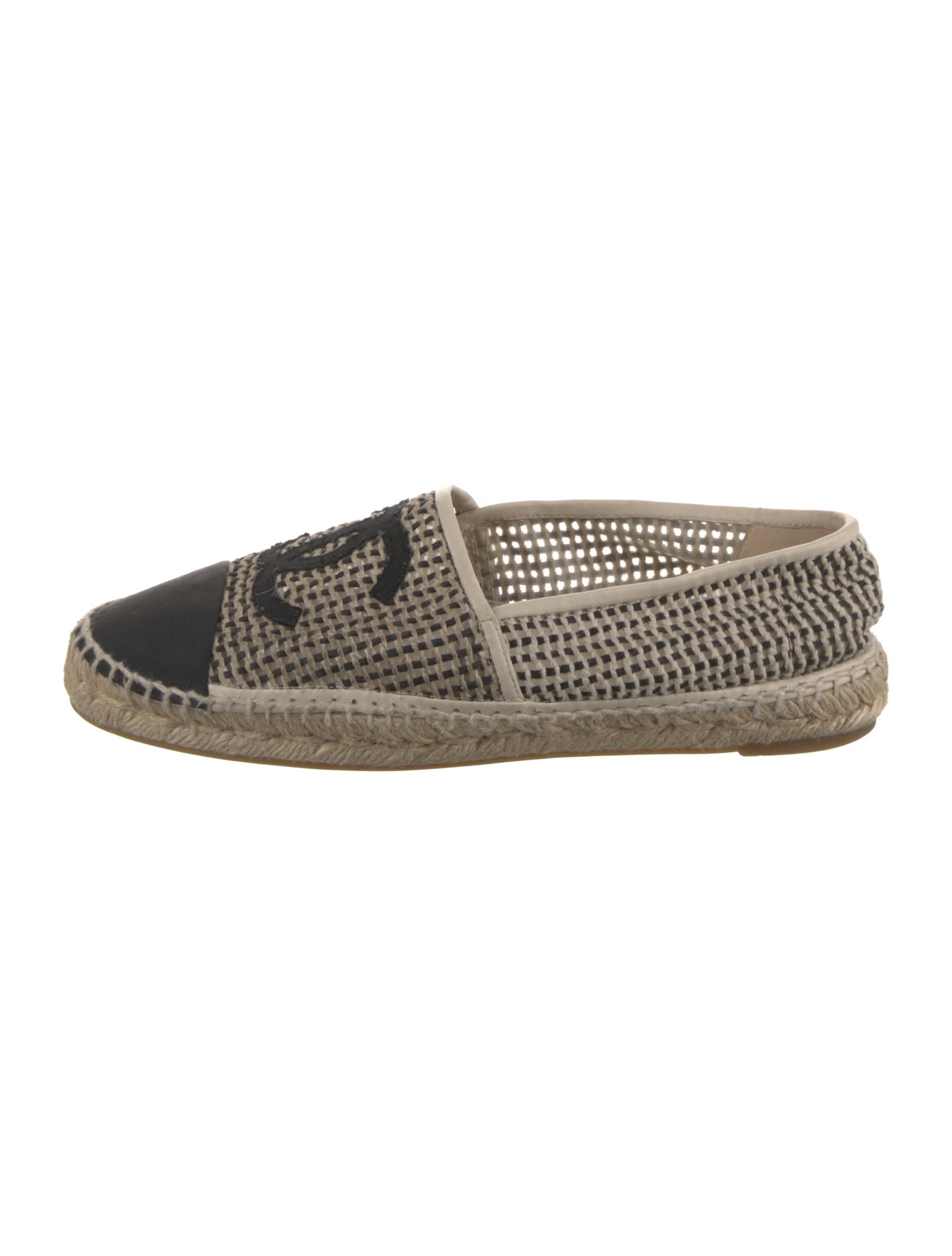 Chanel Interlocking CC Logo Mesh Espadrilles