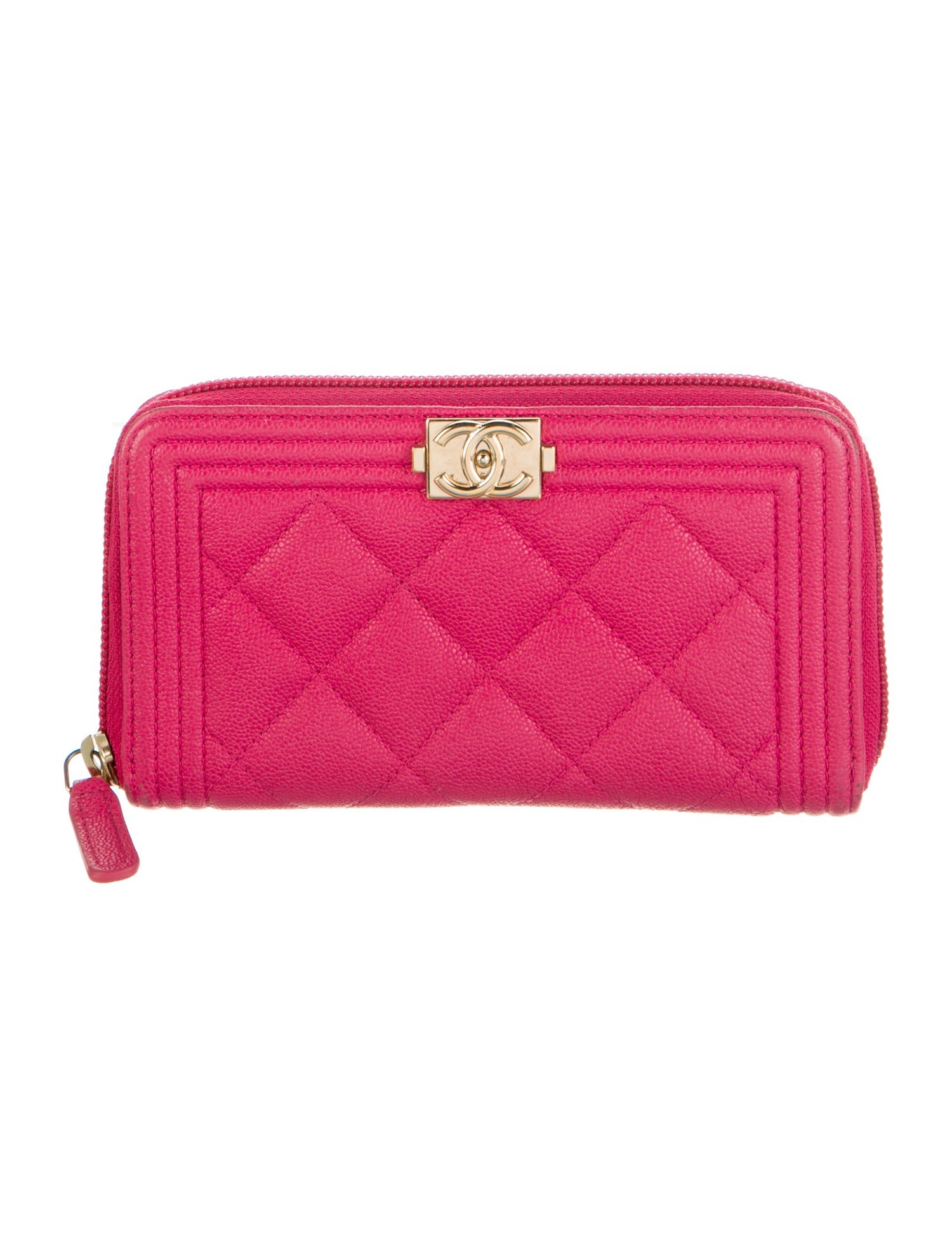 Chanel 2020 Small Boy Zip Around Wallet