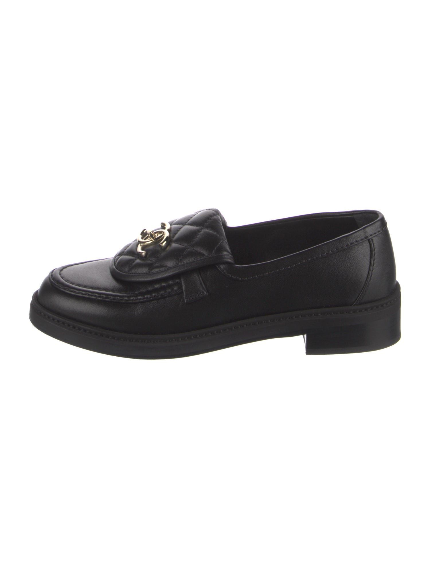Chanel 2025 Interlocking CC Logo Loafers