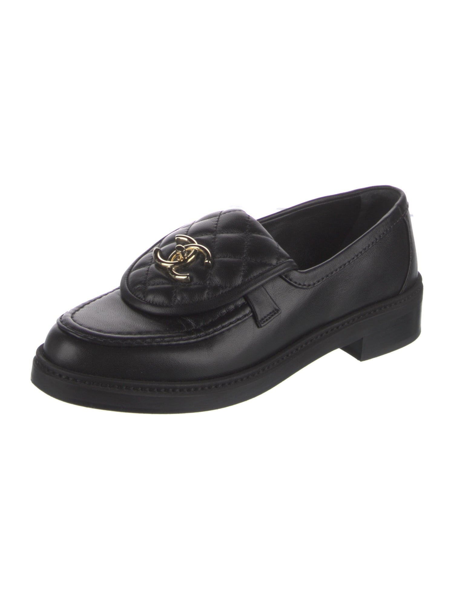 Chanel 2025 Interlocking CC Logo Loafers