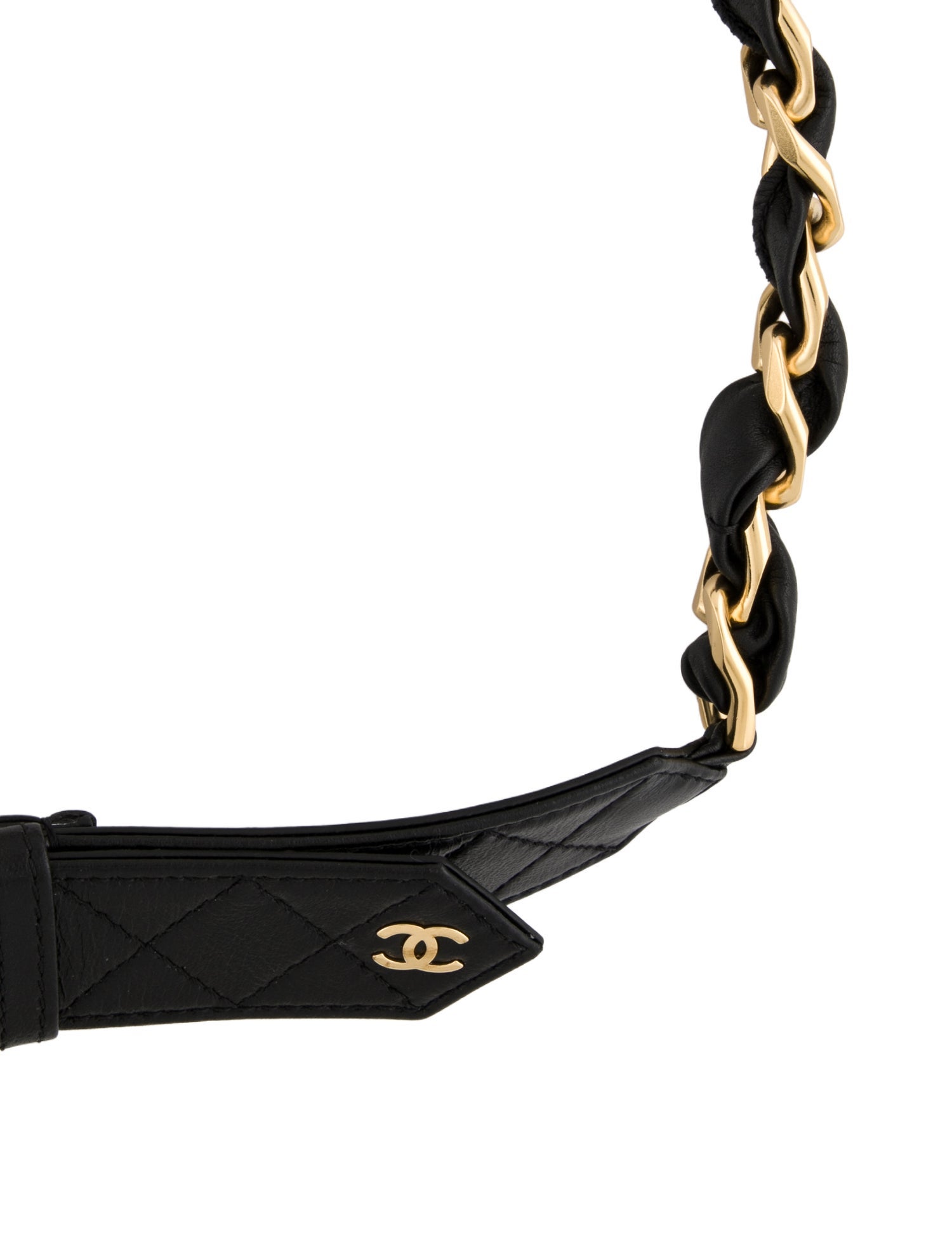 Chanel 2025 Interlocking CC Logo Waist Belt