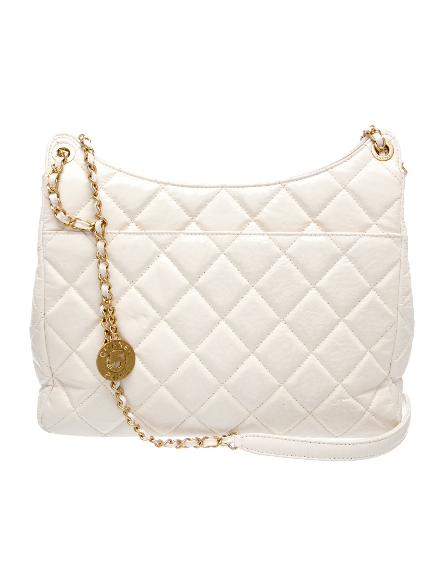 Chanel Medium Wavy Hobo - White Shoulder Bags, Handbags