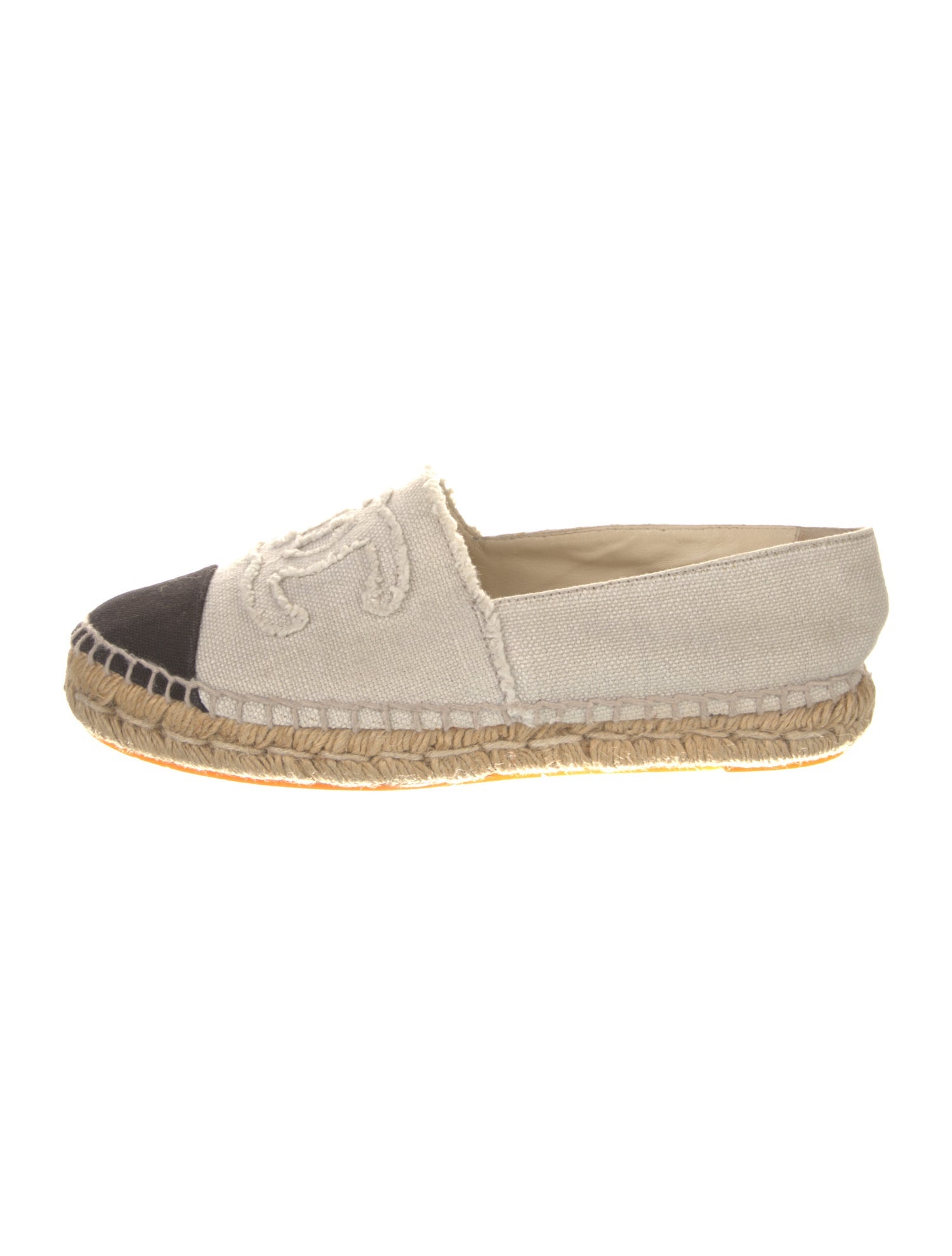 Chanel Canvas Colorblock Pattern Espadrilles