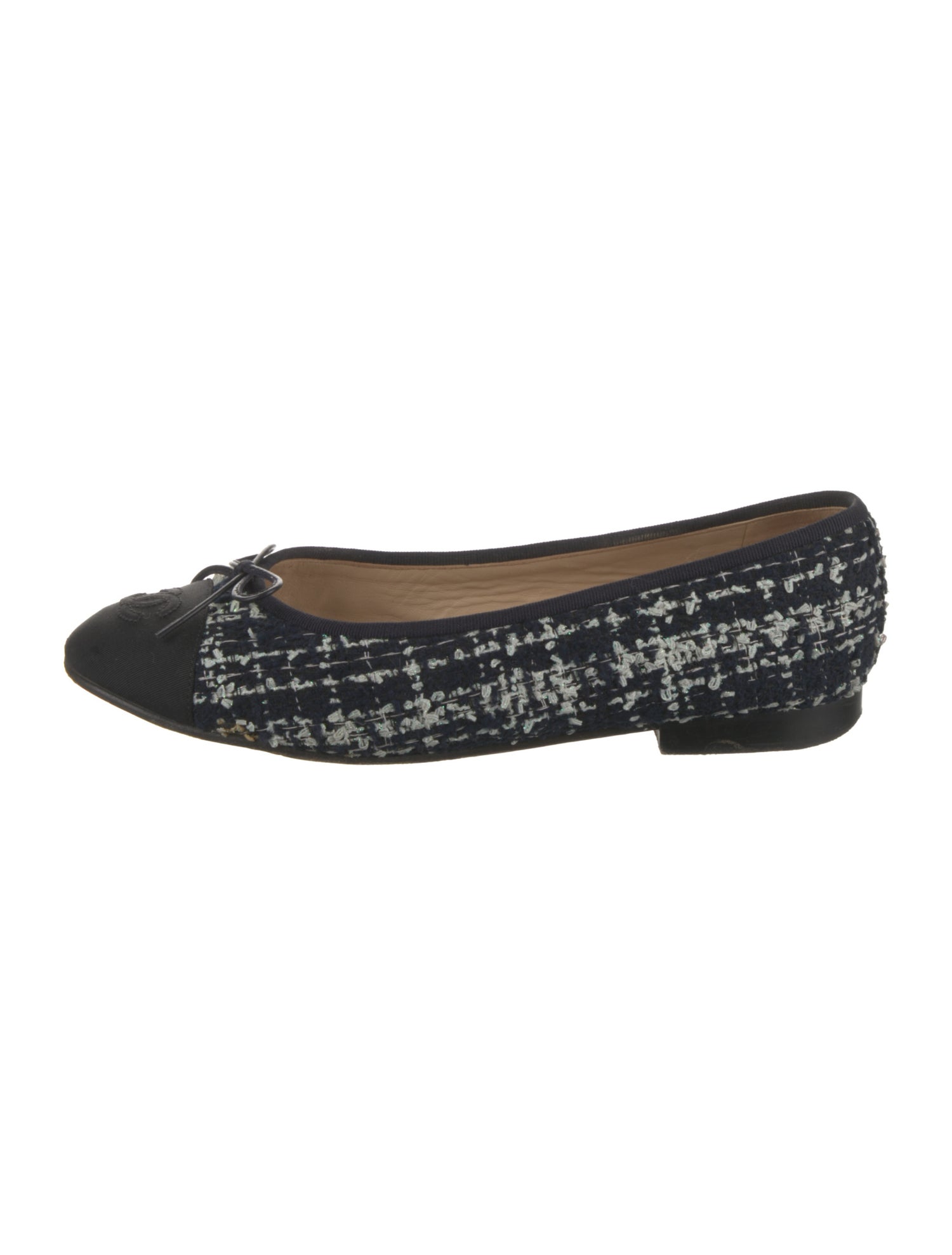 Chanel 2020 Interlocking CC Logo Ballet Flats