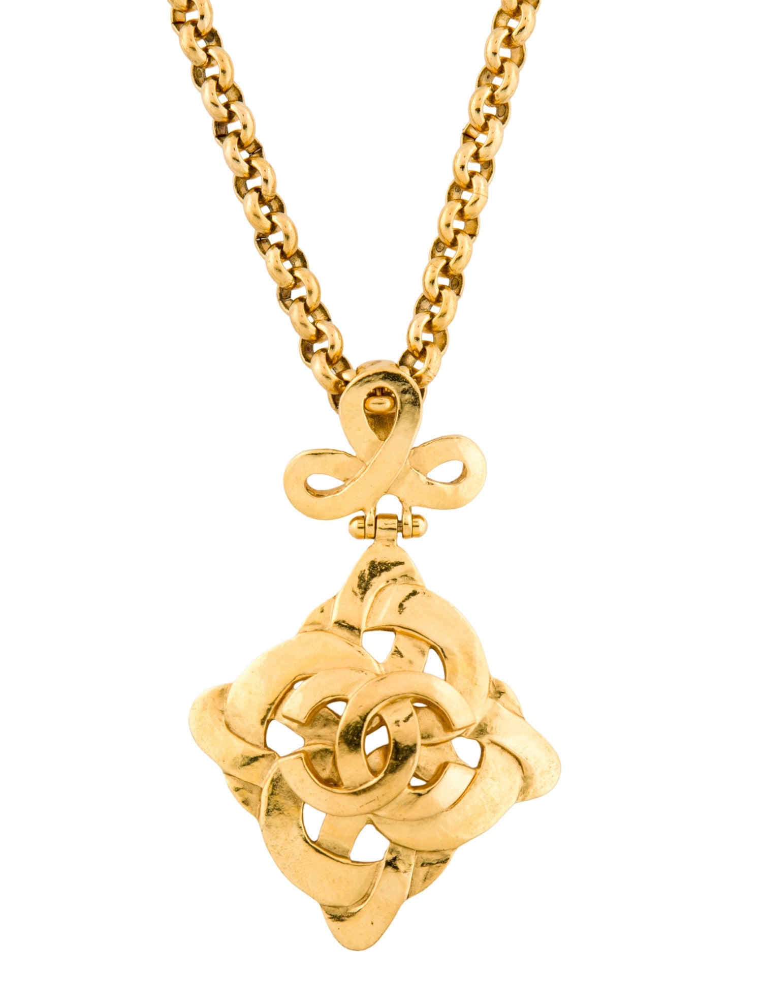 Chanel Vintage CC Pendant Necklace