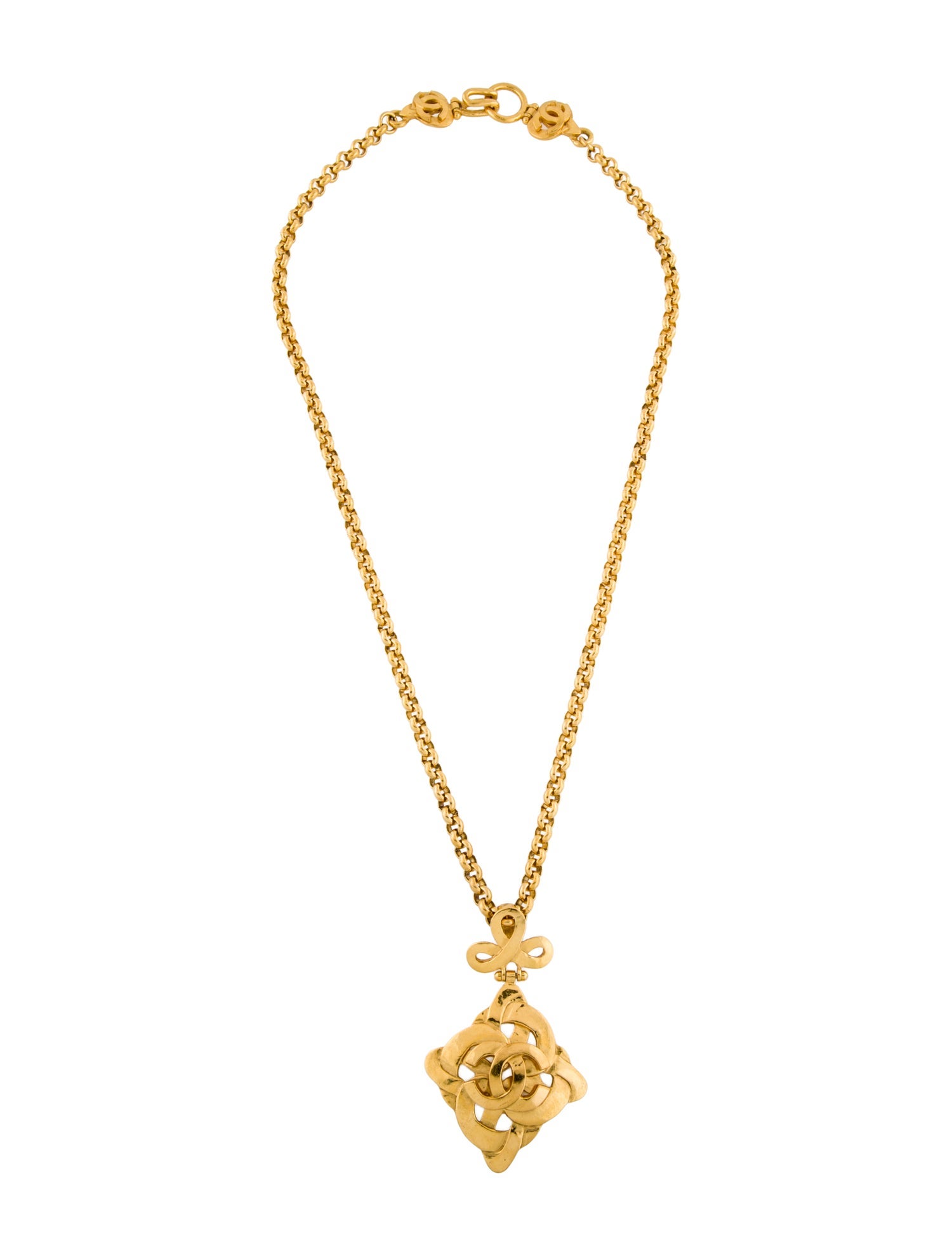 Chanel Vintage CC Pendant Necklace