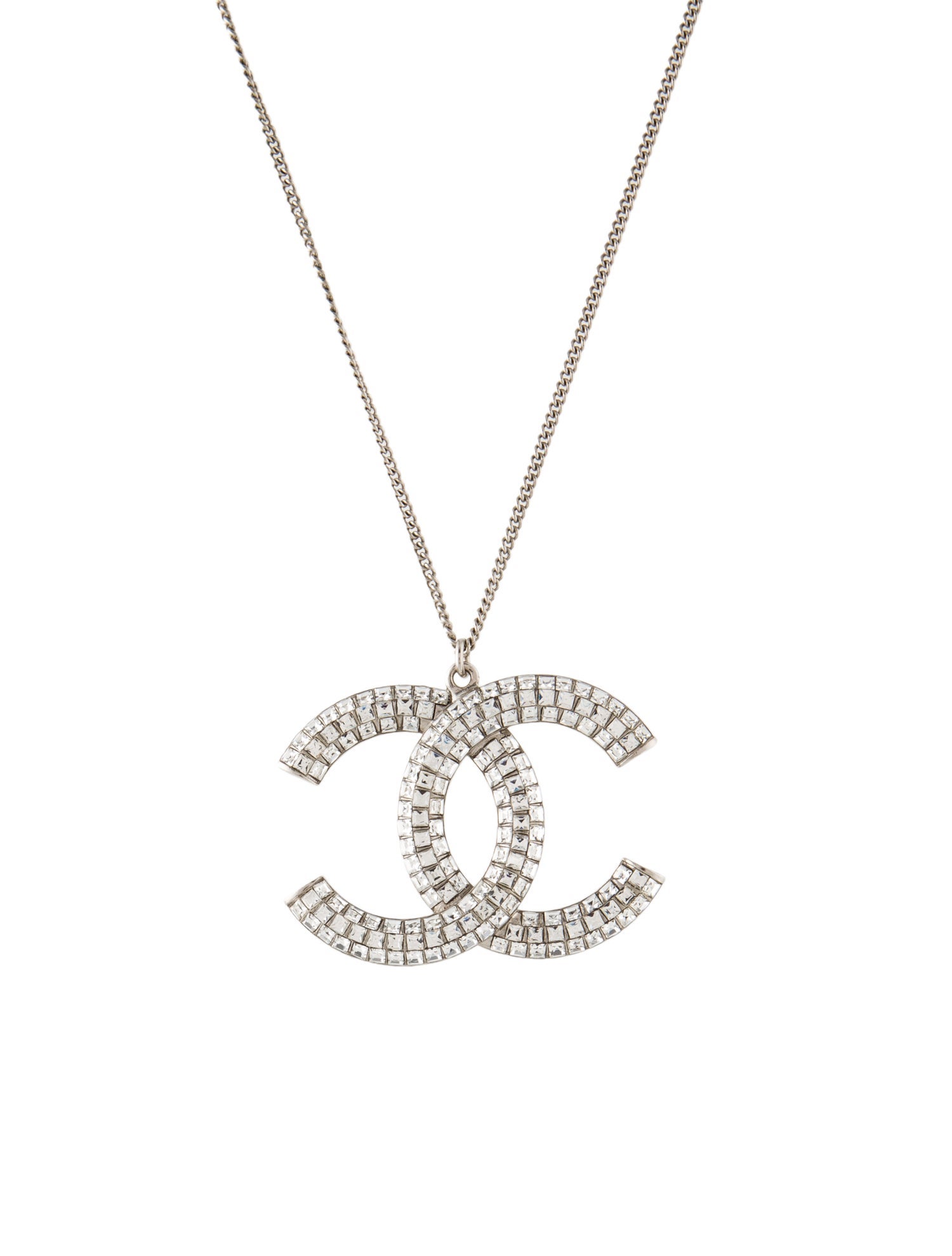 Chanel Strass CC Pendant Necklace