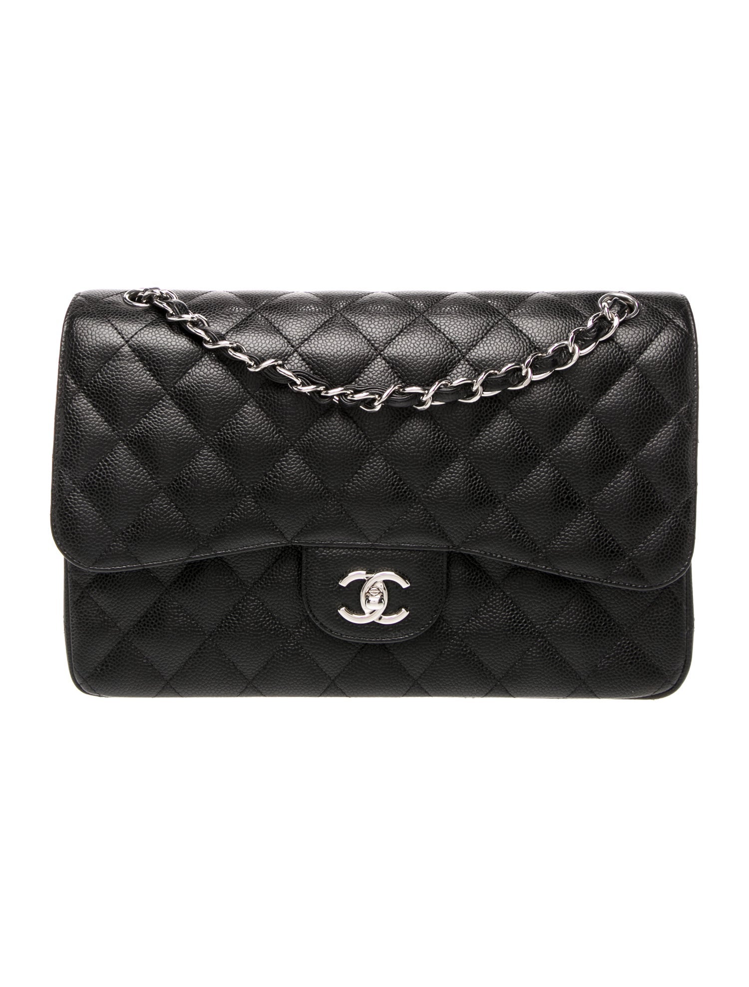 Chanel Caviar Quilted Jumbo Double Flap Bag