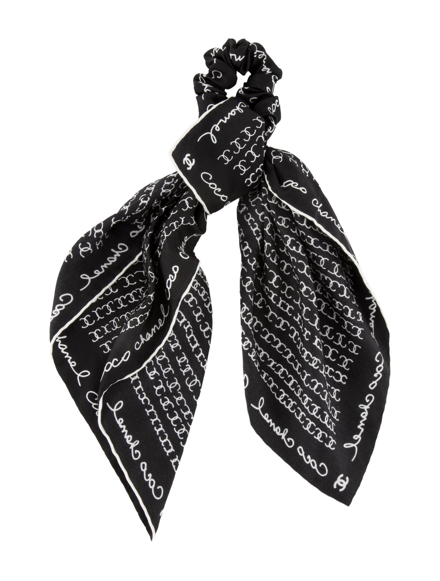 Chanel 2022 Silk Scrunchie & Scarf Set w/Tags w/Tags