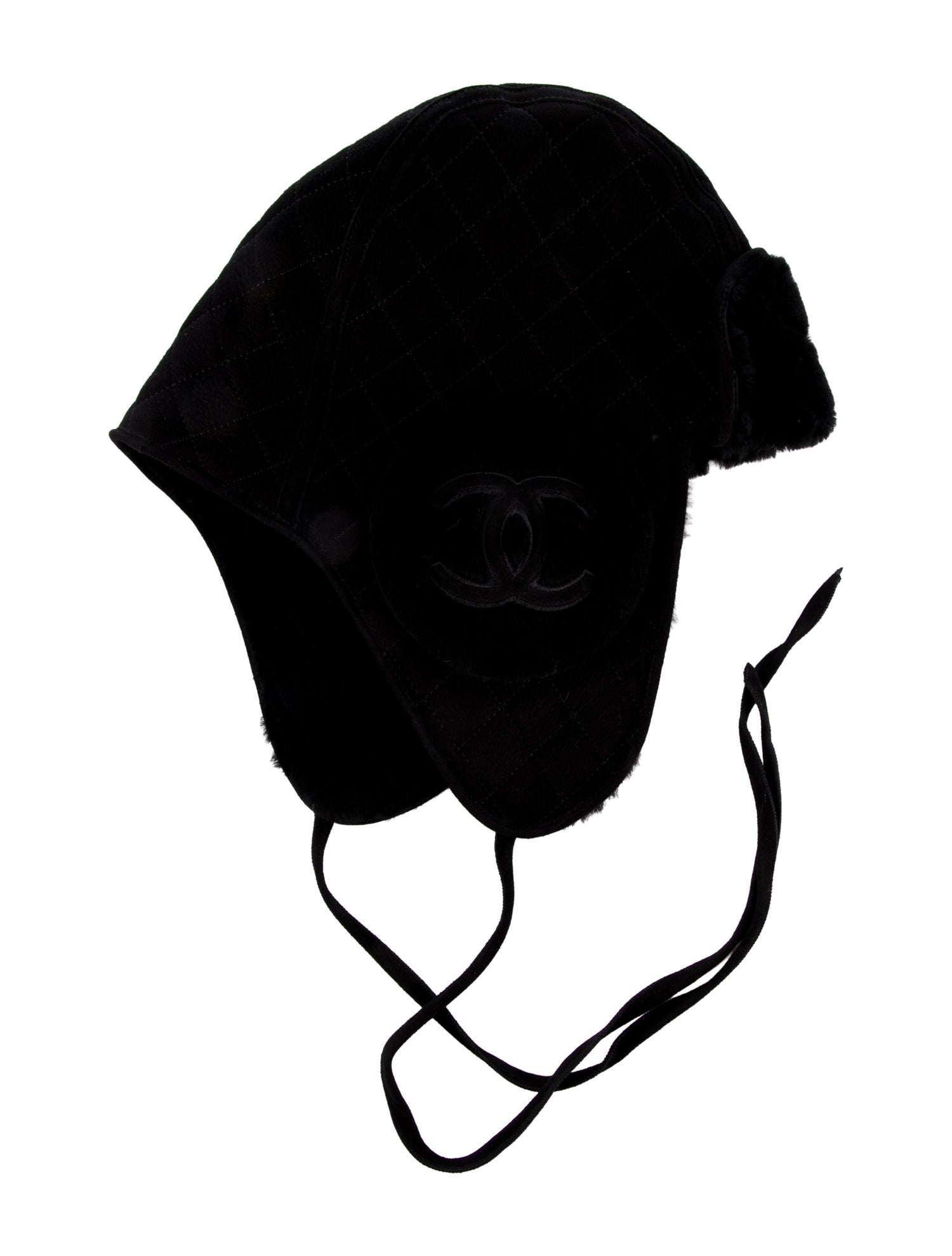 Chanel CC Shearling Trapper Hat