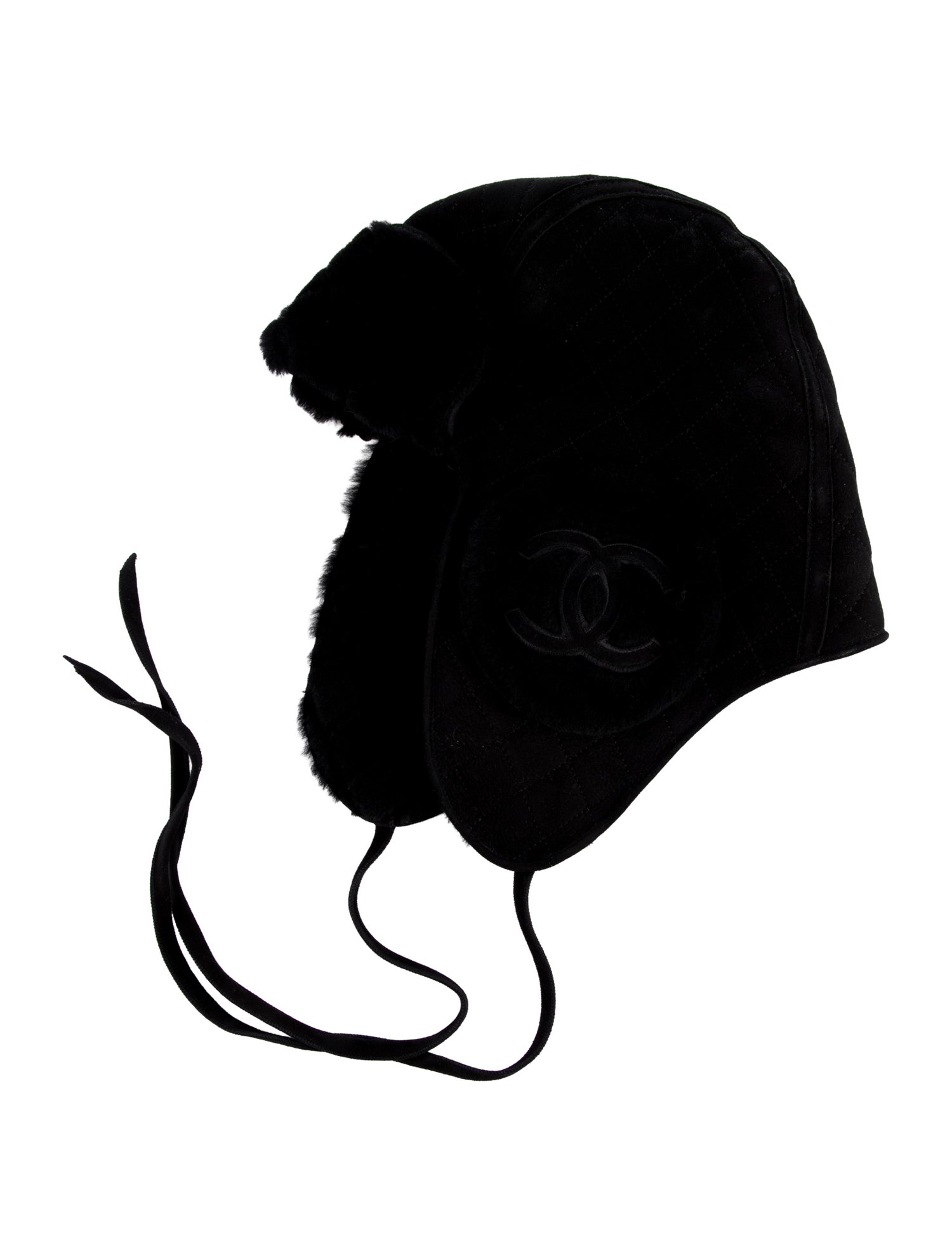 Chanel CC Shearling Trapper Hat