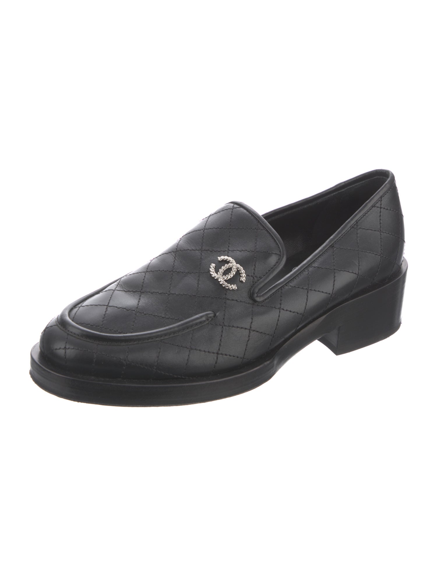 Chanel 2021 Interlocking CC Logo Loafers