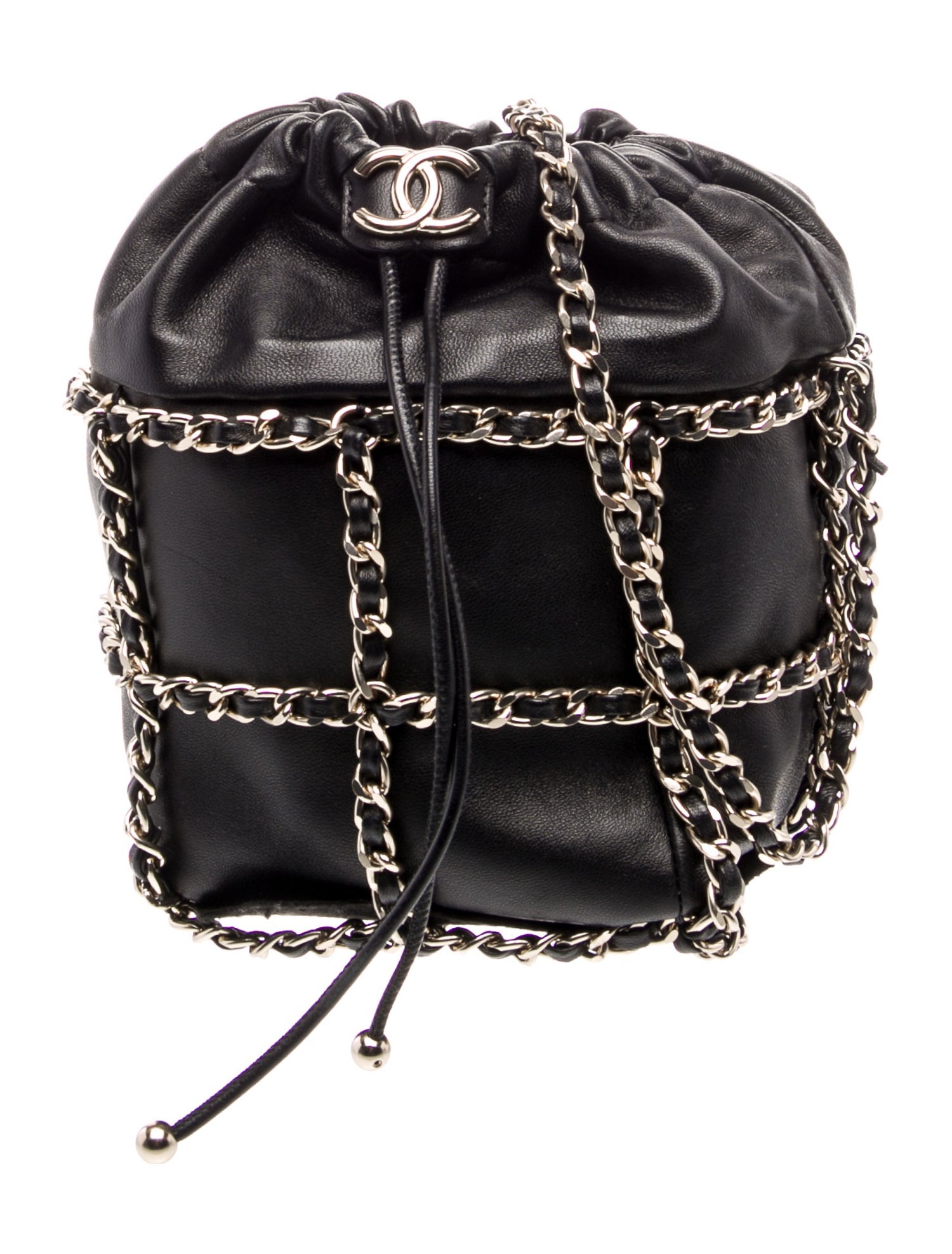 Chanel Frame Chain Bucket Bag