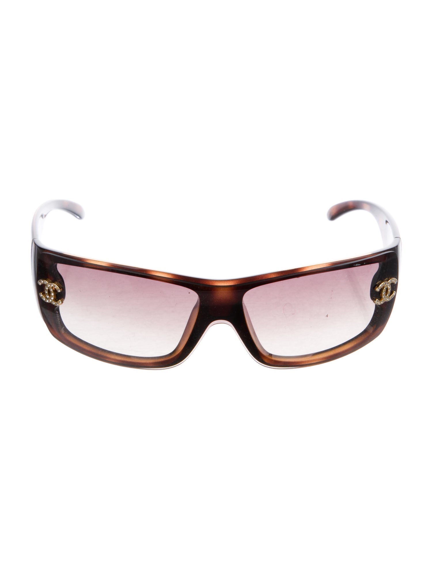 Chanel Interlocking CC Logo Shield Sunglasses