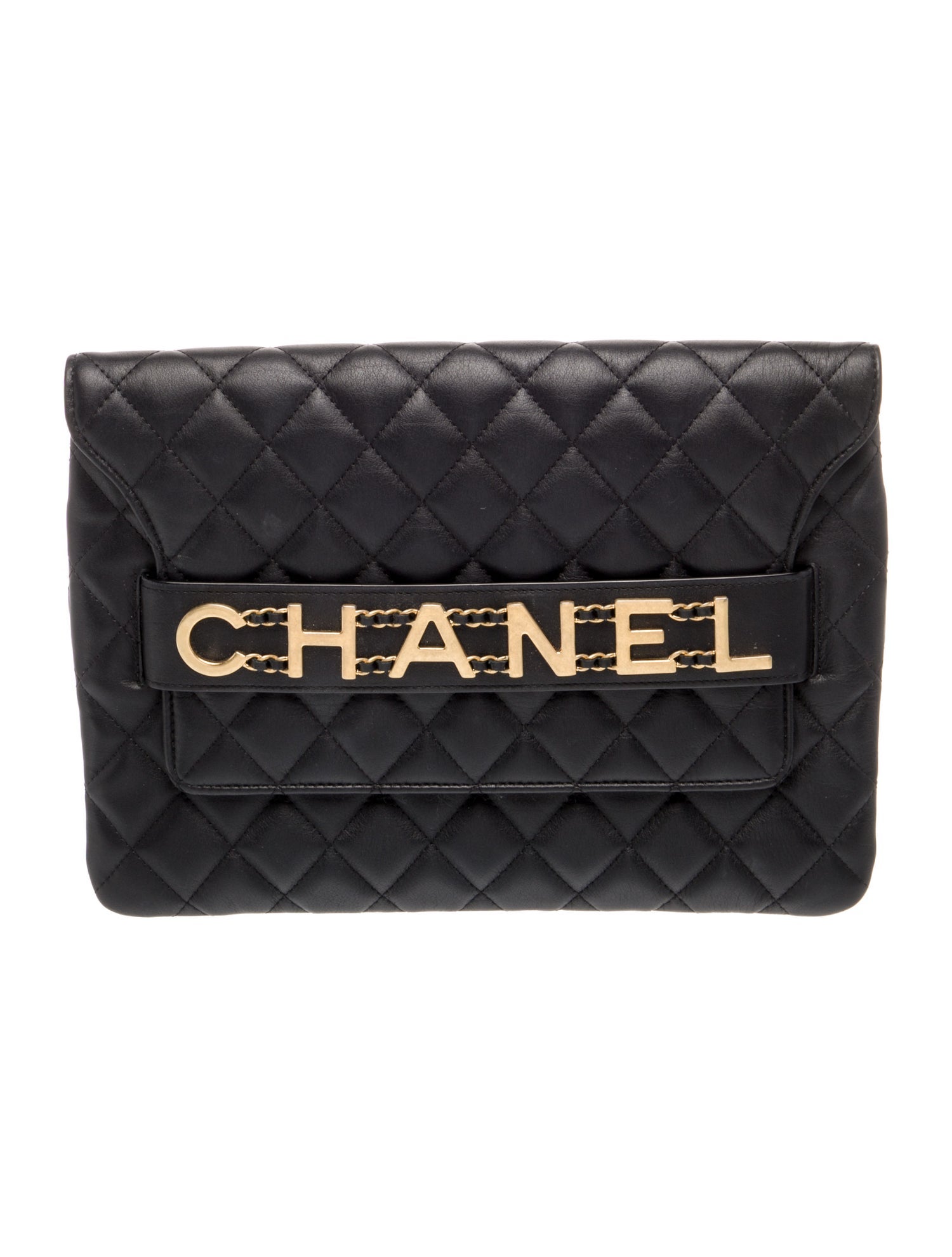Chanel Quilted Enchained Clutch
