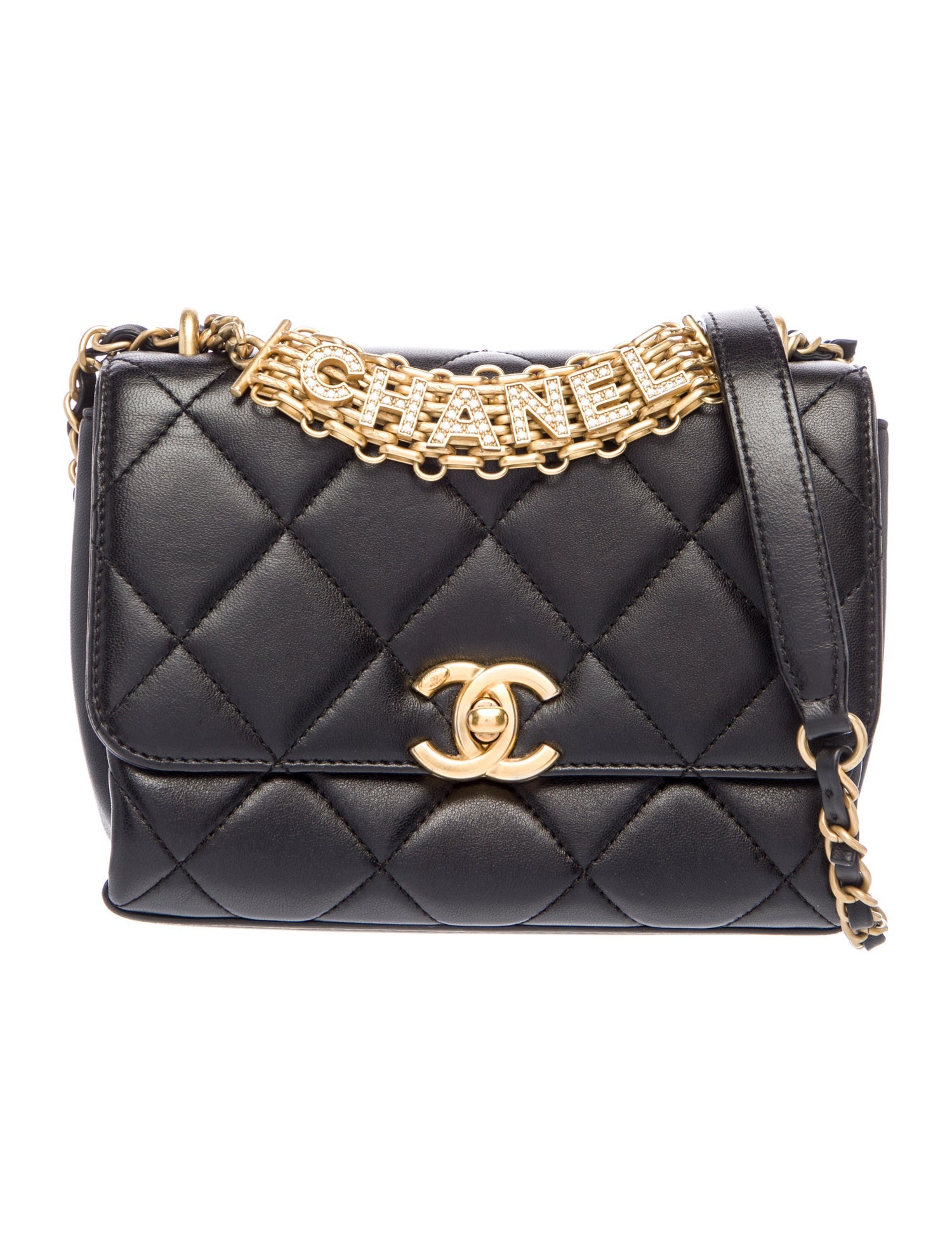 Chanel Mini Signature Chain Flap Bag