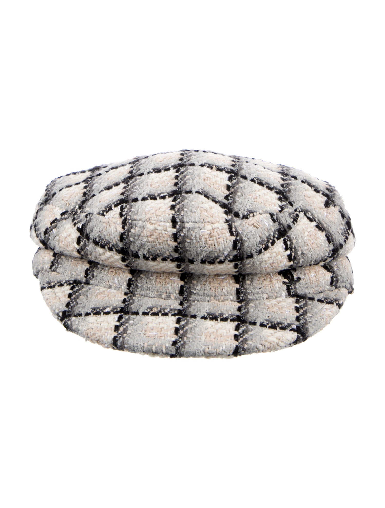 Chanel 2022 Tweed Newsboy Cap