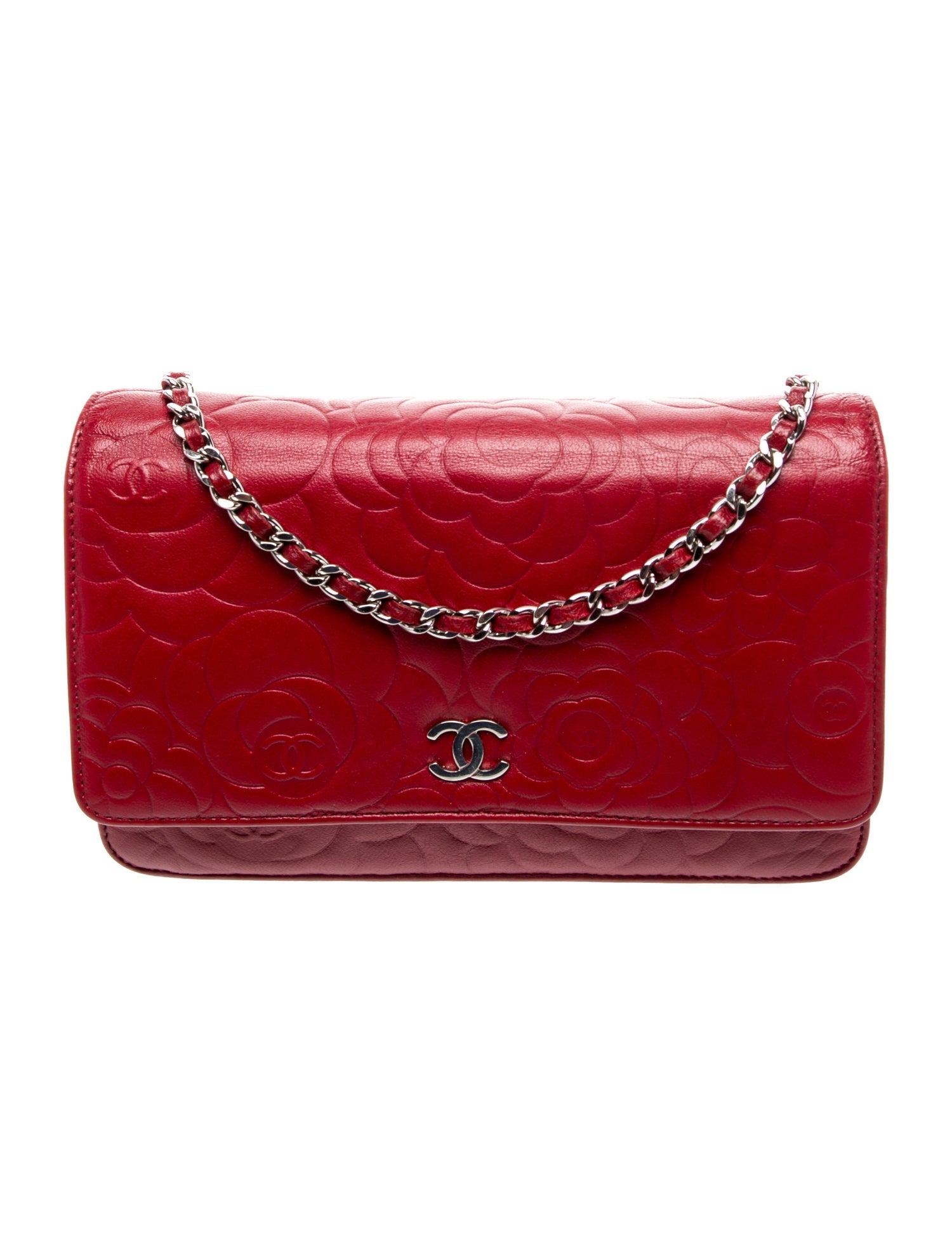 Chanel Camellia Wallet On Chain