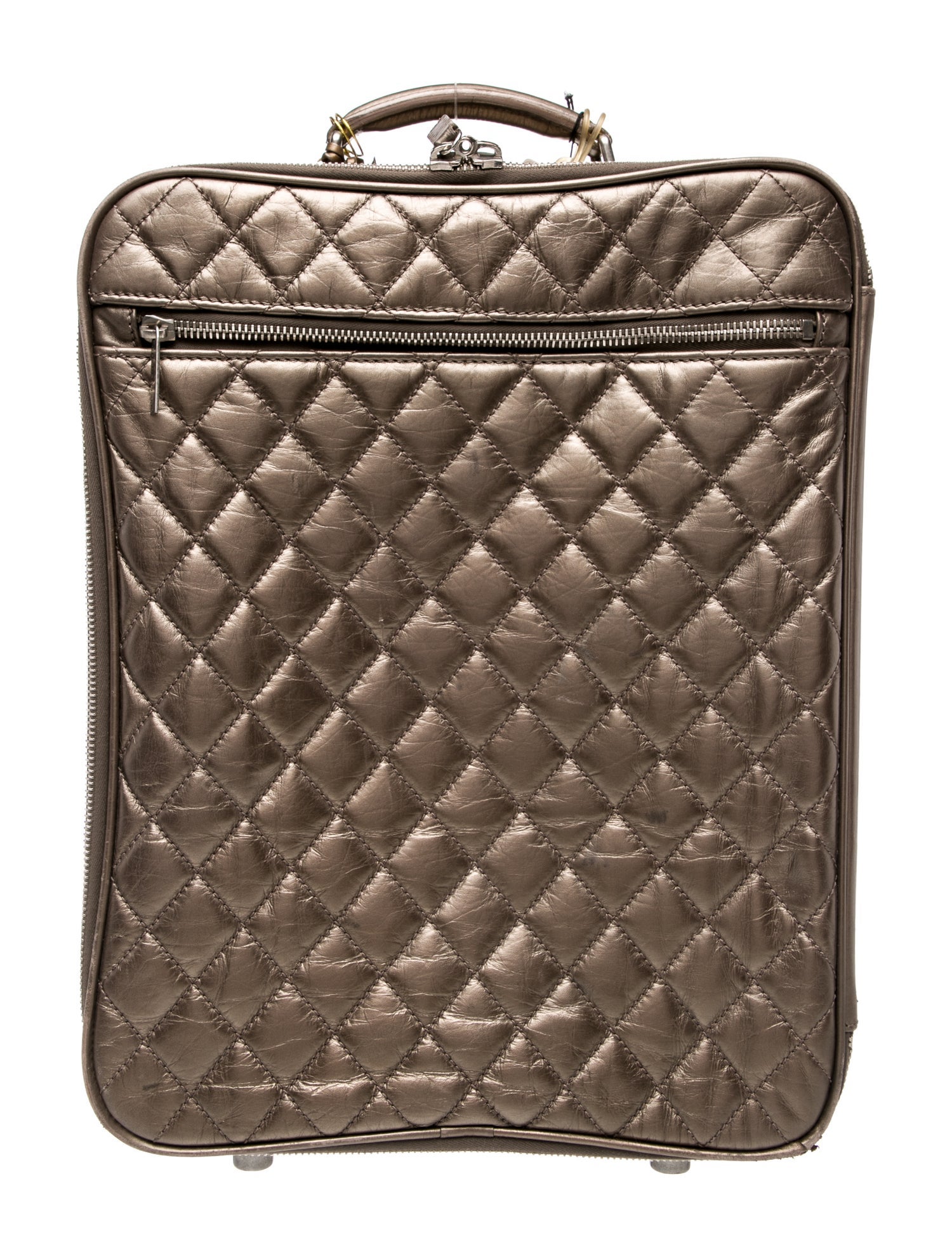 Chanel Quilted Rolling Suitcase