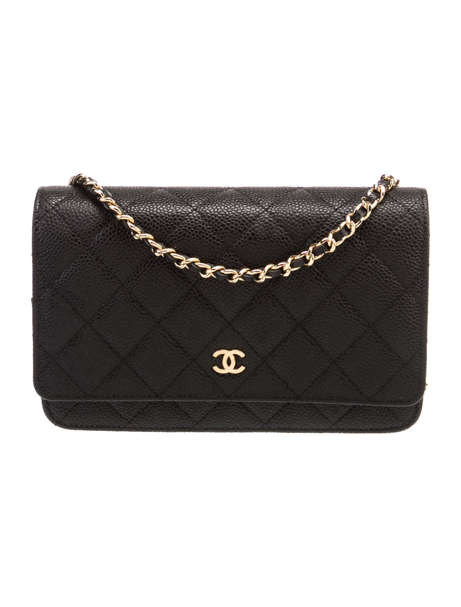 Chanel Caviar Classic Wallet On Chain
