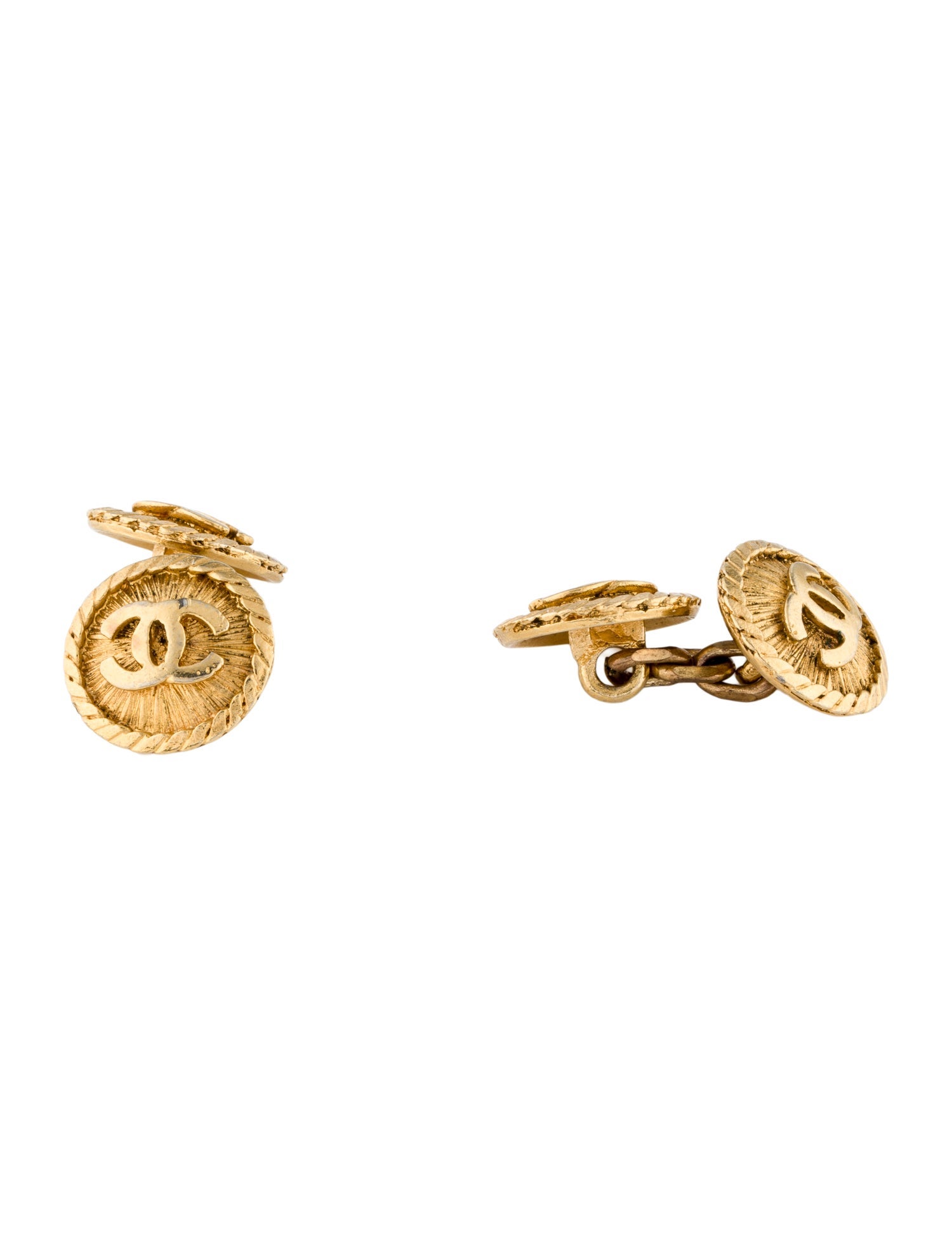 Chanel Vintage CC Logo Cufflinks
