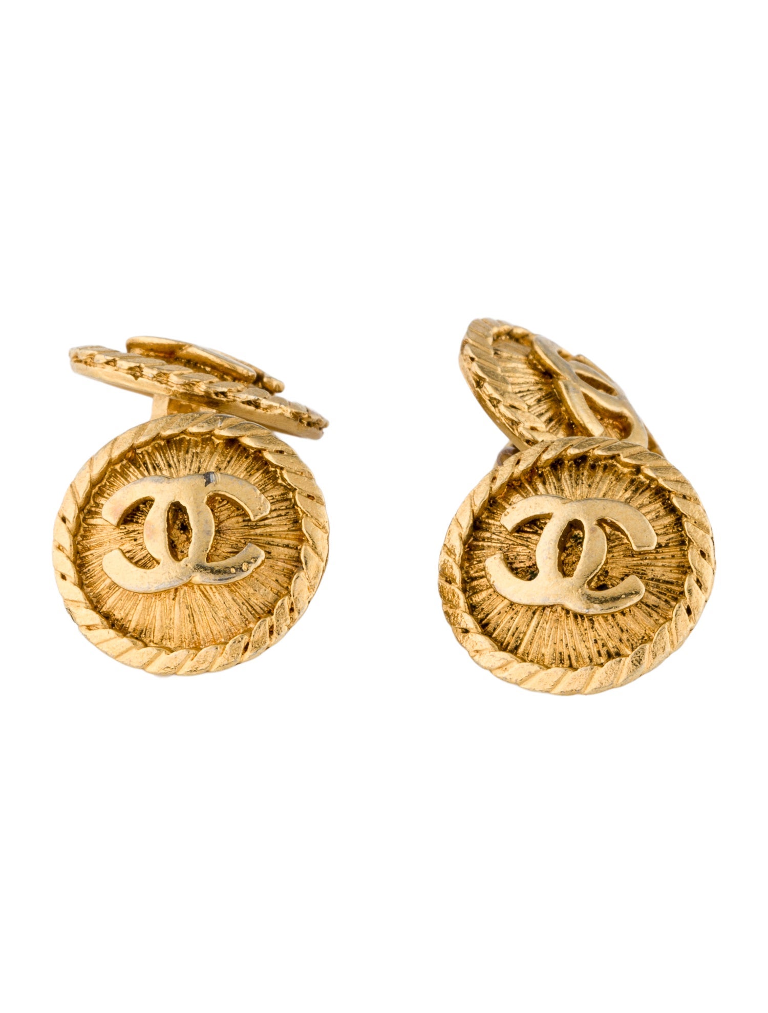 Chanel Vintage CC Logo Cufflinks