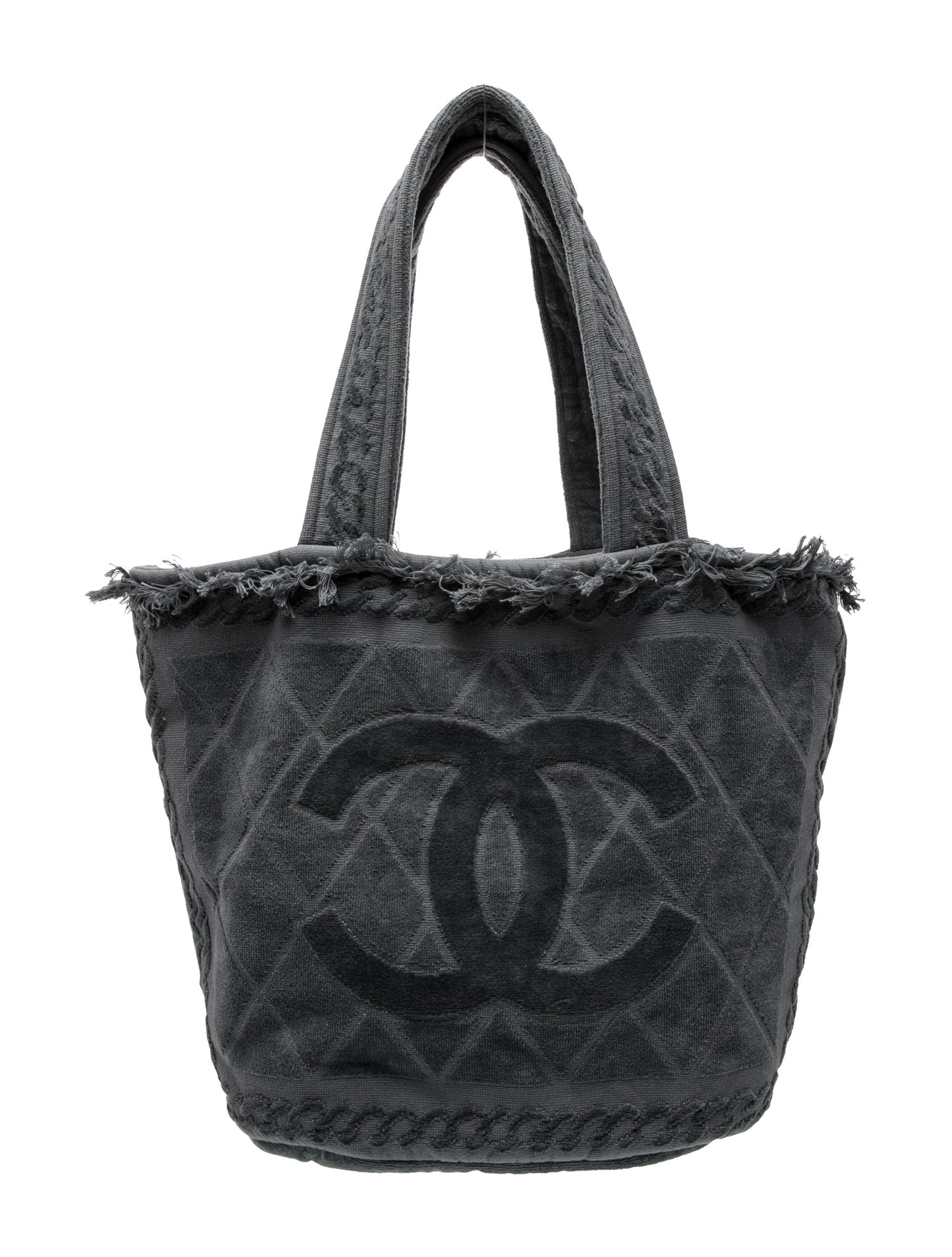 Chanel Terry Cloth CC Beach Tote & Towel Set