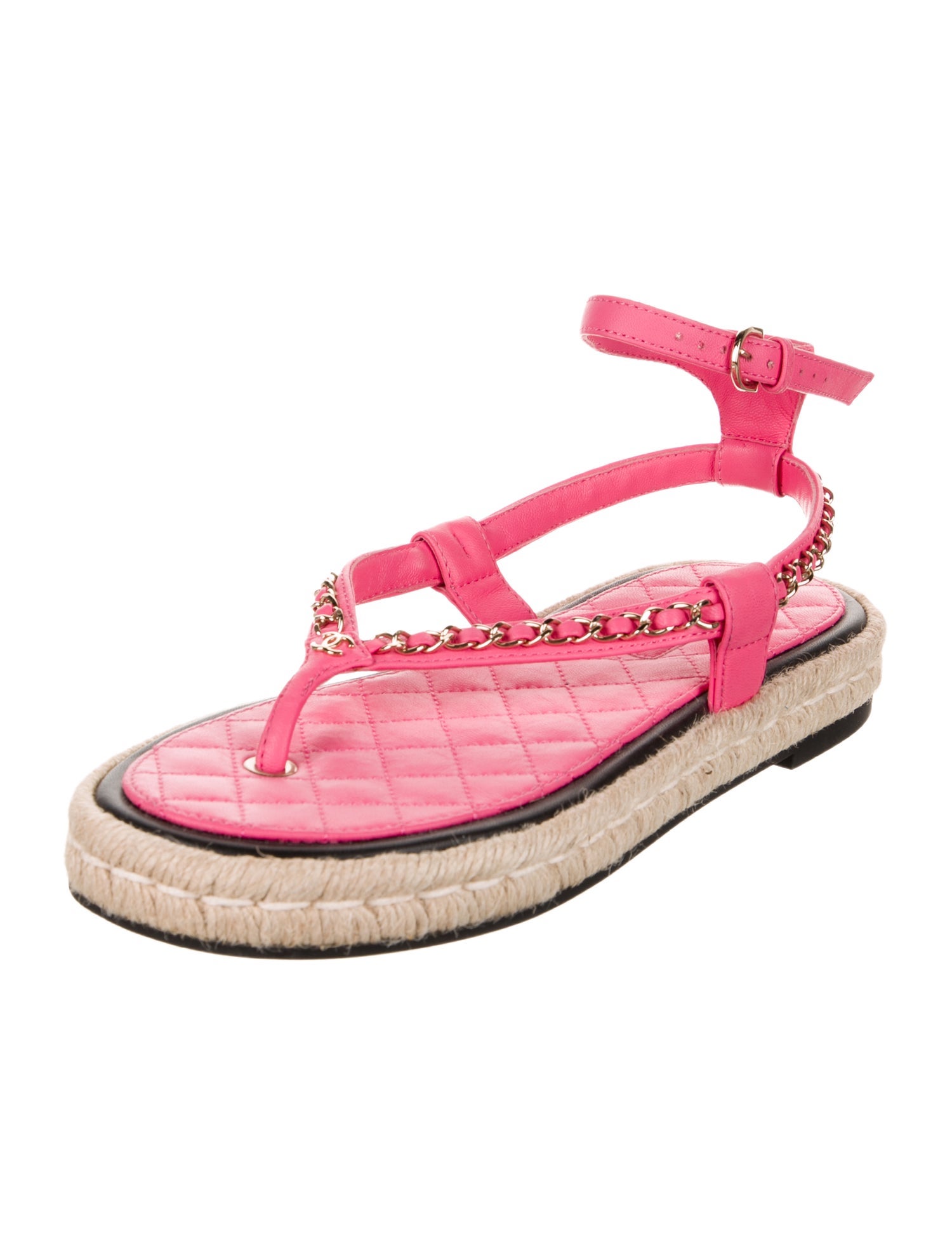 Chanel 2021 Interlocking CC Logo Espadrilles