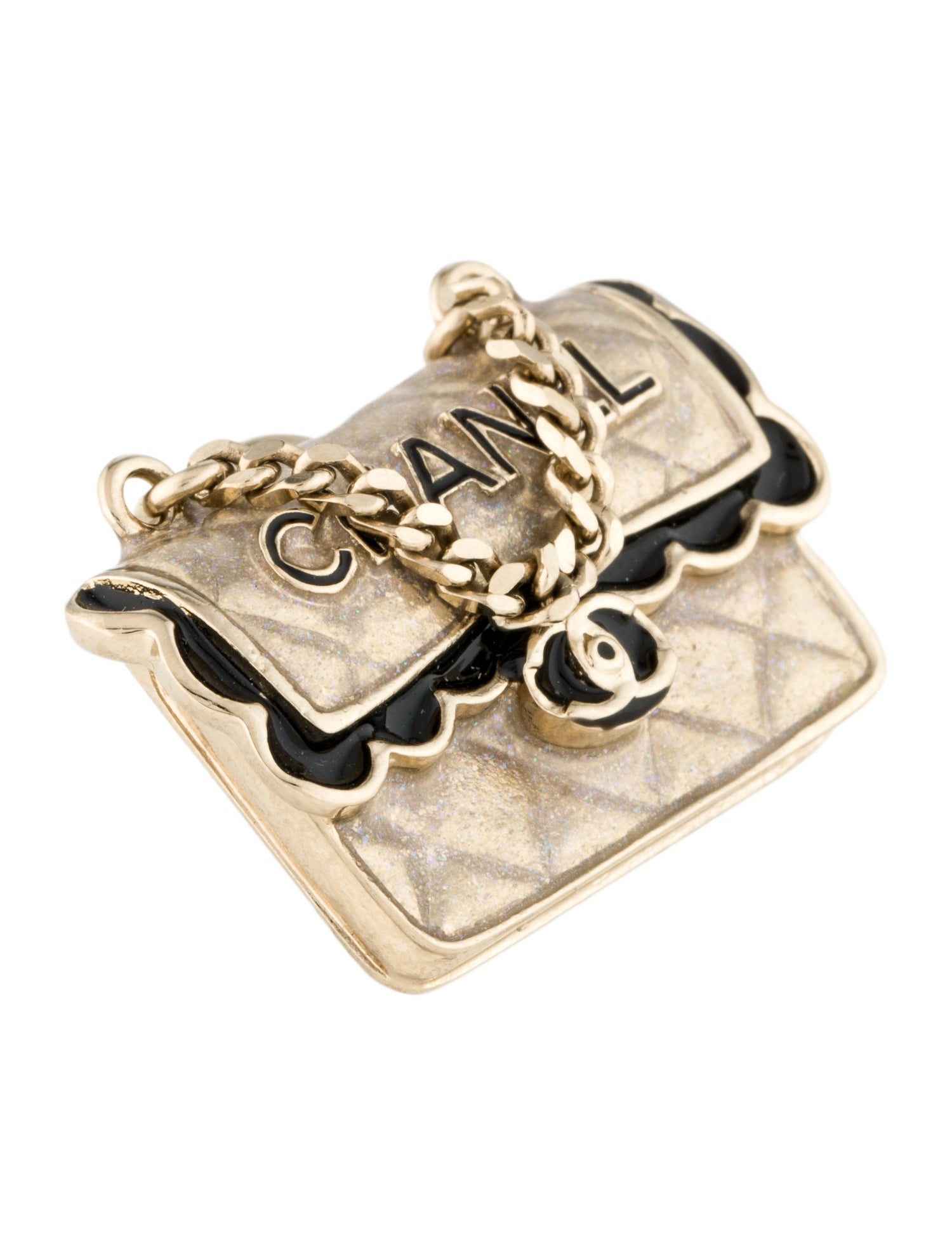 Chanel 2024 Enamel Classic Flap Bag Pin