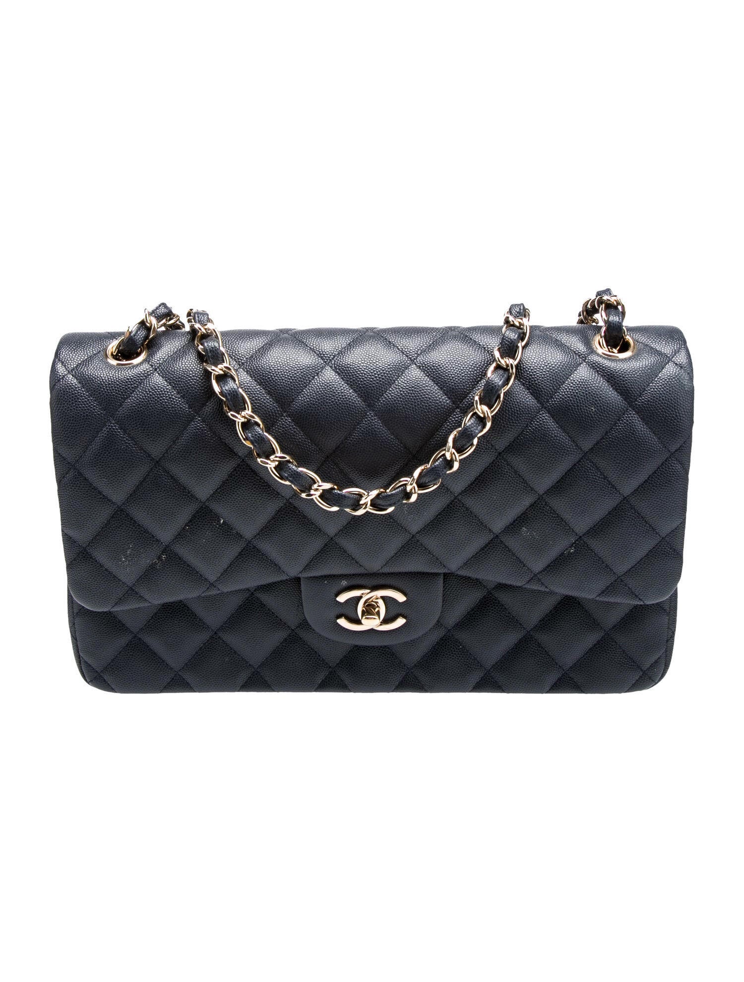 Chanel Quilted Caviar Jumbo Classic Double Flap Bag