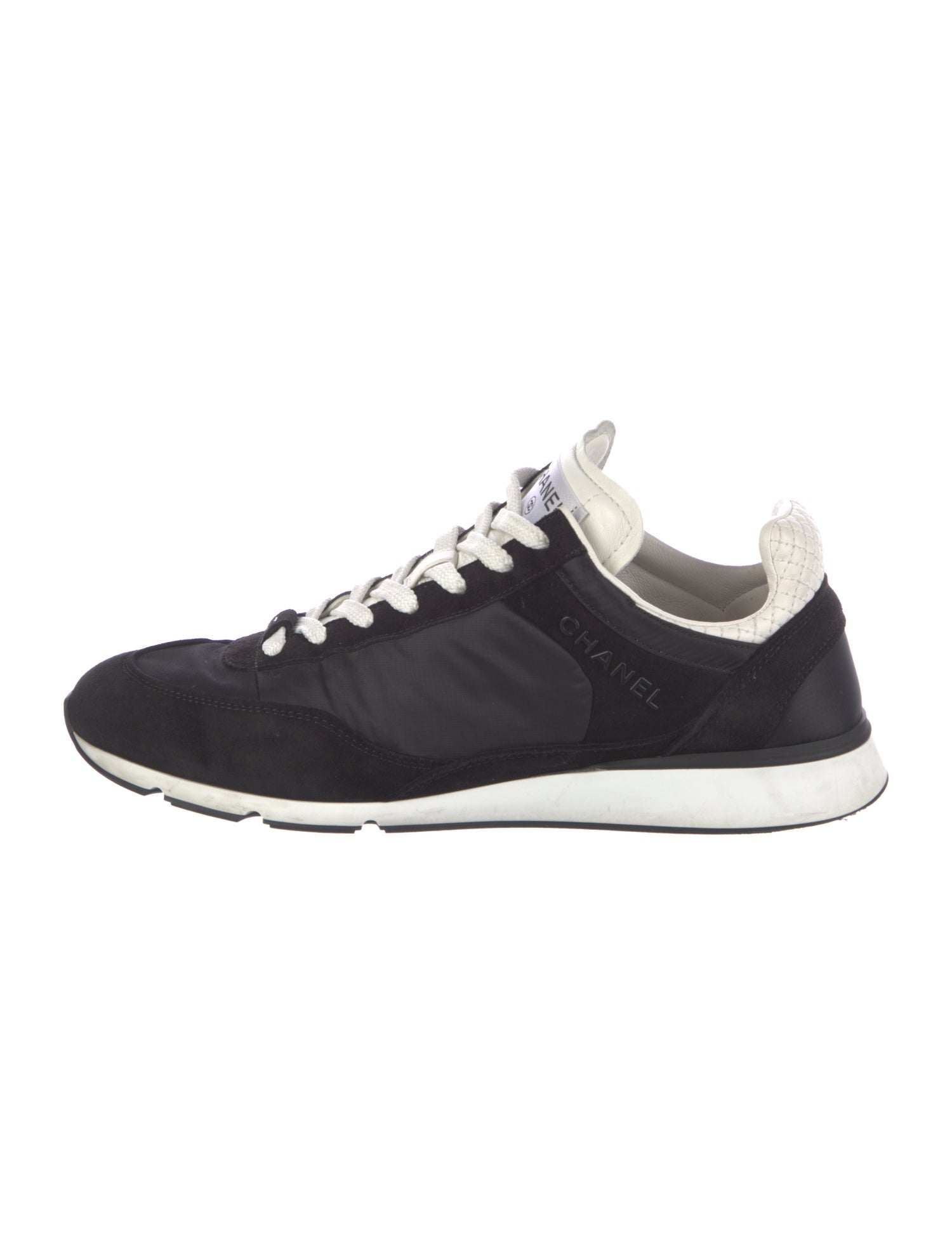 Chanel Interlocking CC Logo Nylon Athletic Sneakers