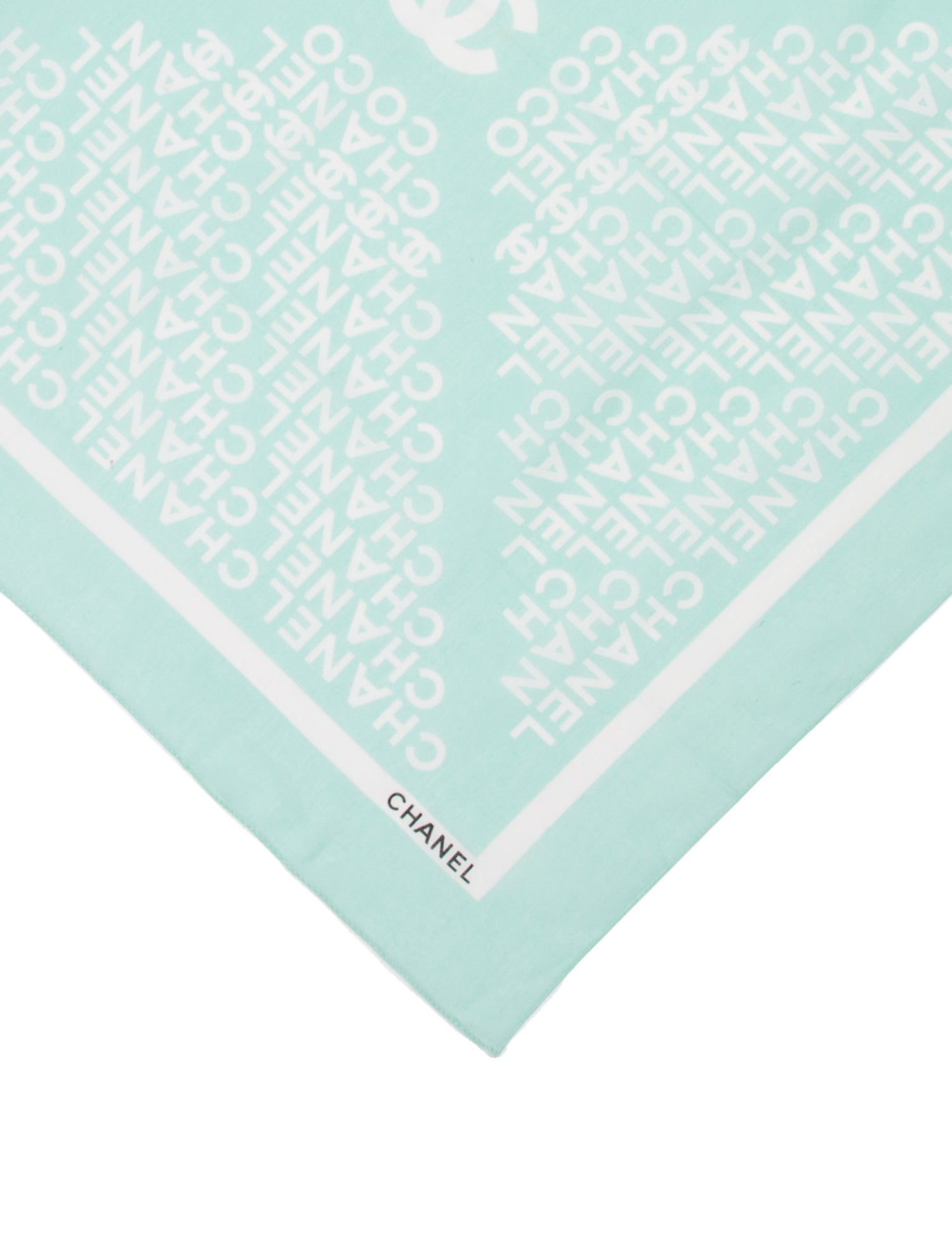 Chanel Vintage Interlocking CC Logo Scarf