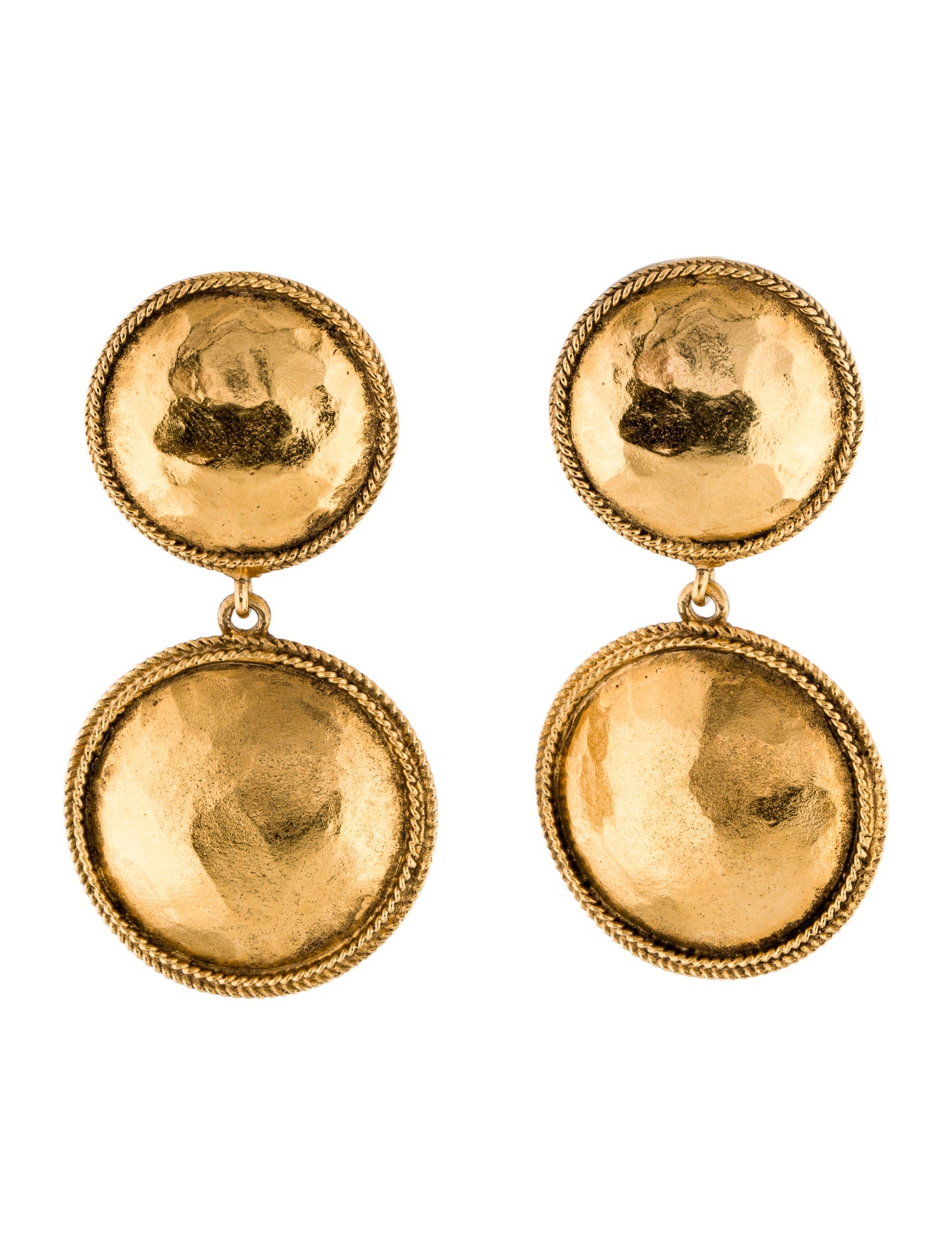 Chanel Vintage Clip-On Drop Earrings
